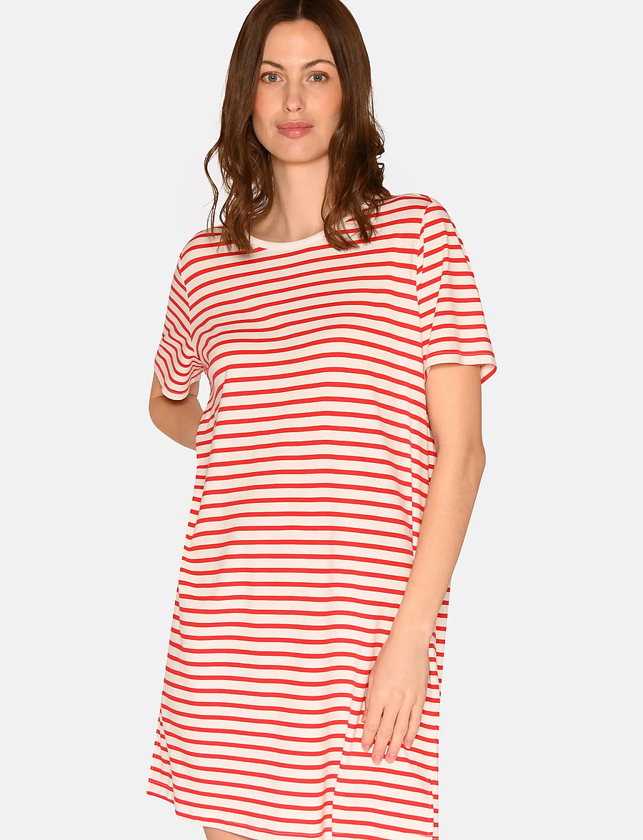 CCDK Copenhagen - Bea shortsleeved Dress - nightdresses - bittersweet stripe - 4