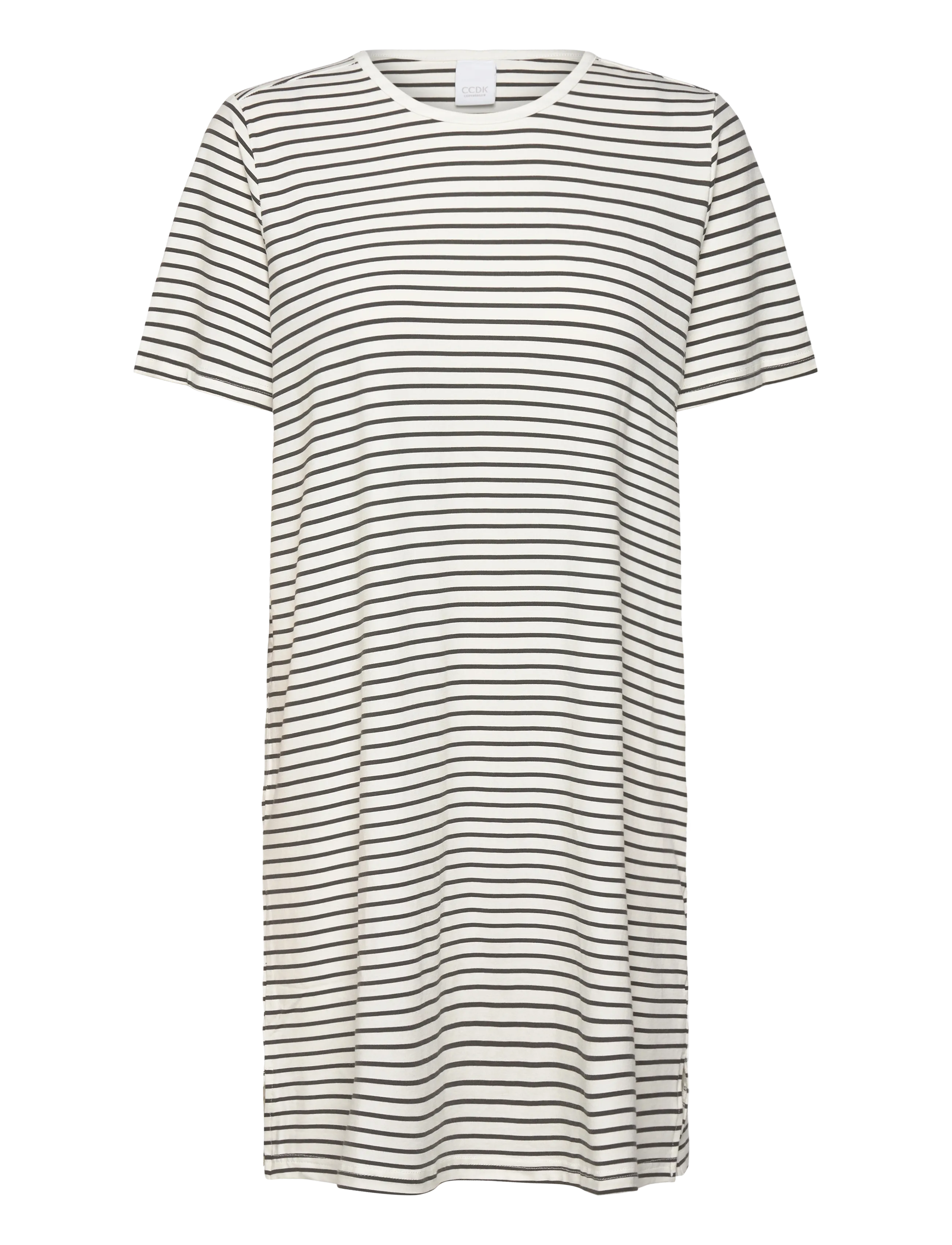 CCDK Copenhagen Bea shortsleeved Dress - Unterwäsche - PAVEMENT STRIPE / white