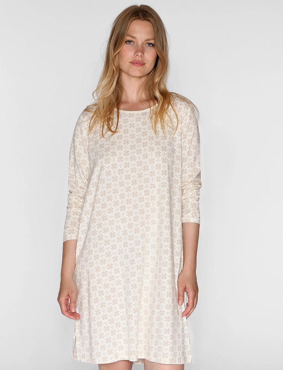 CCDK Copenhagen - Bea longsleeved Dress - nightdresses - cement aop - 0