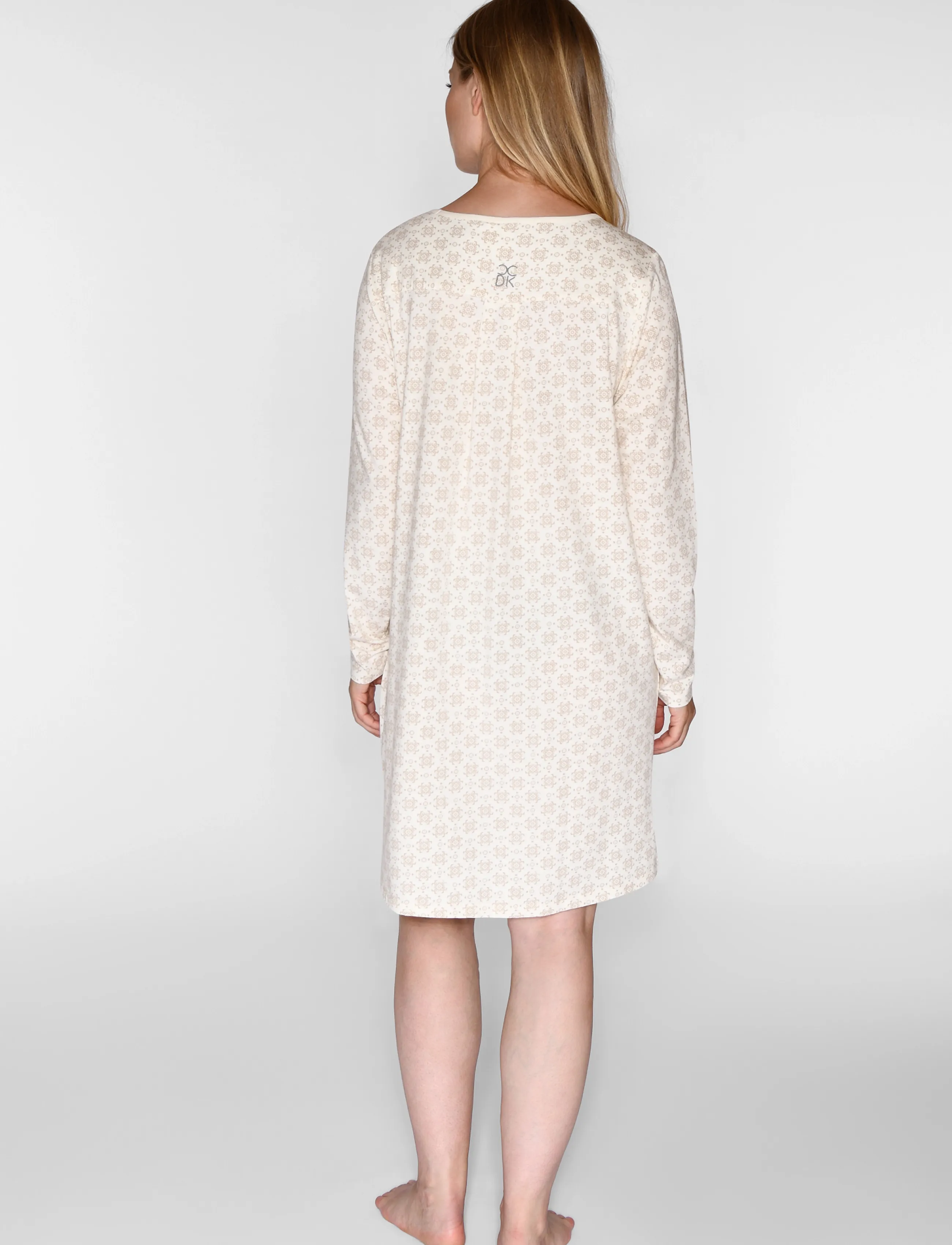 CCDK Copenhagen - Bea longsleeved Dress - nightdresses - cement aop - 3