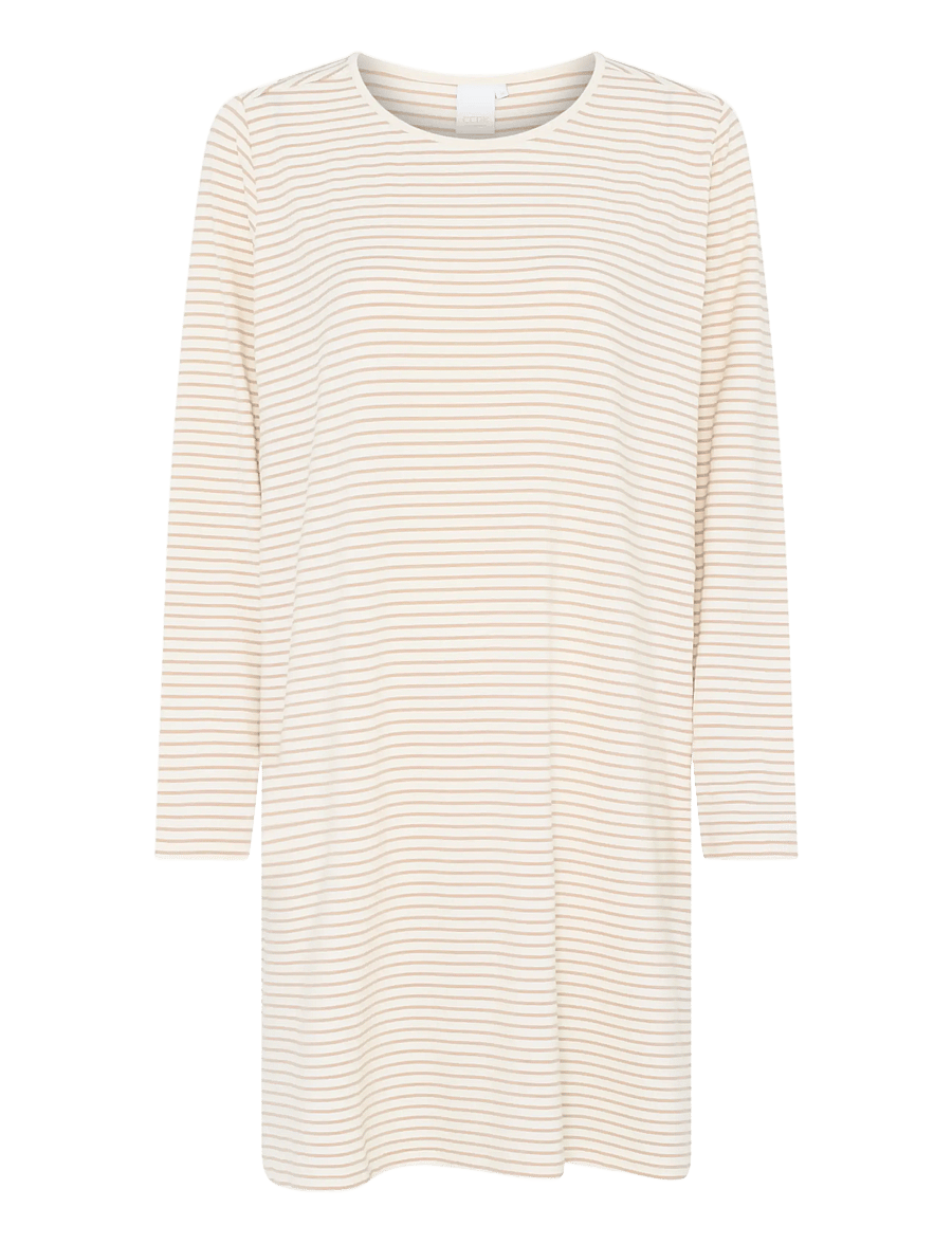 CCDK Copenhagen - Bea longsleeved Dress - nightdresses - cement stripe - 1