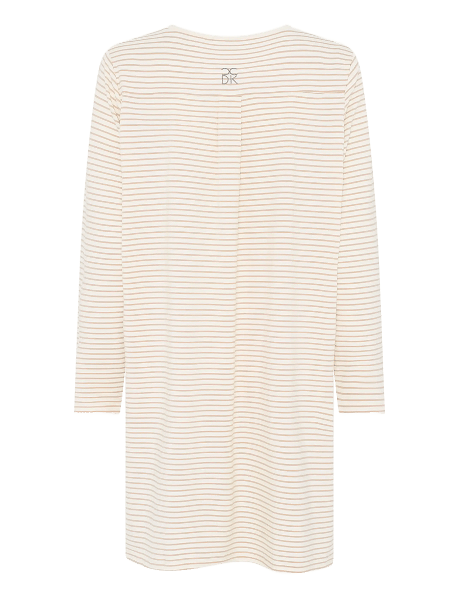 CCDK Copenhagen - Bea longsleeved Dress - nightdresses - cement stripe - 2