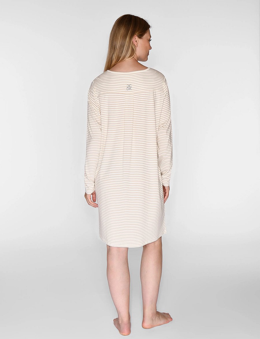 CCDK Copenhagen - Bea longsleeved Dress - nightdresses - cement stripe - 3