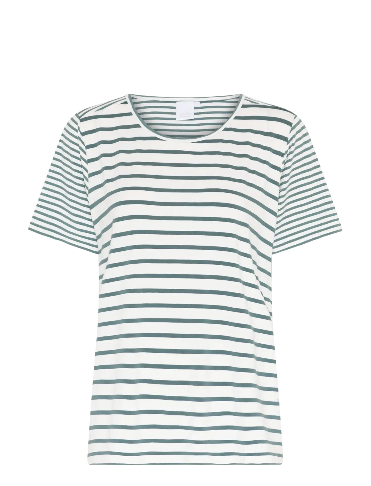 CCDK Copenhagen Bea shortsleeved T-shirt - Lingerie - SAGEBRUSH GREEN STRIPE / green
