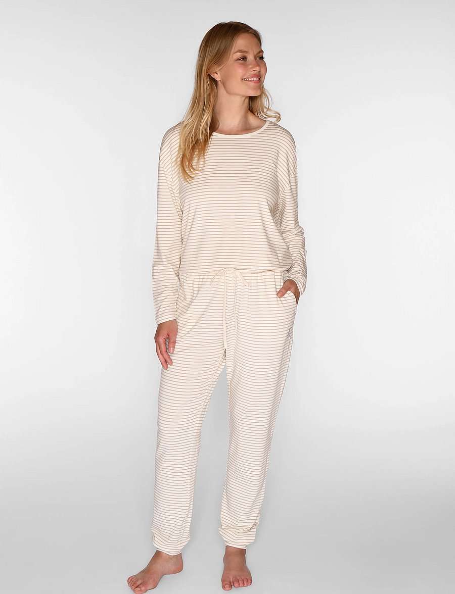 CCDK Copenhagen - Betty Pants - pyjamasbyxor - cement stripe - 0
