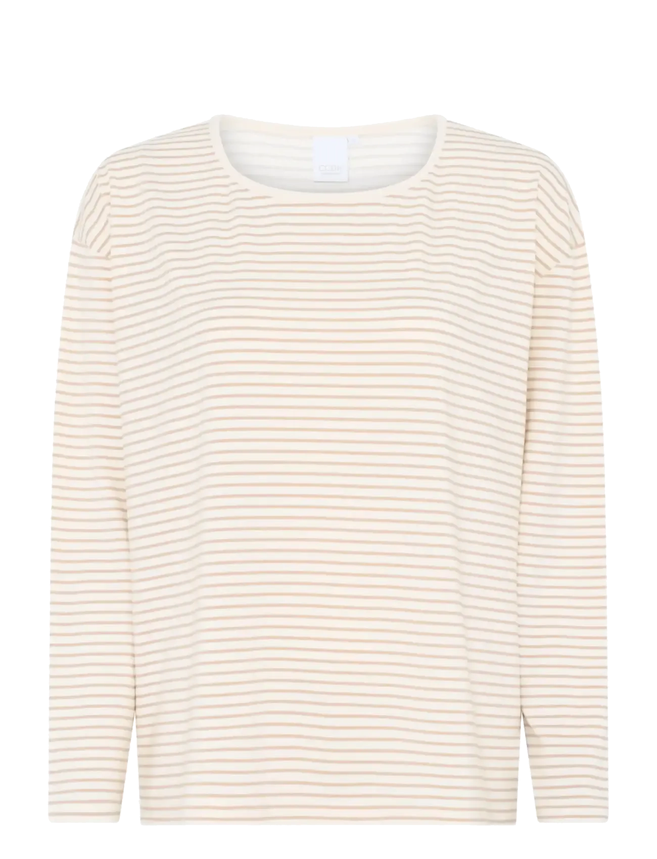 CCDK Copenhagen Britt Longsleeved T-shirt - Aluspesu - CEMENT STRIPE / cream