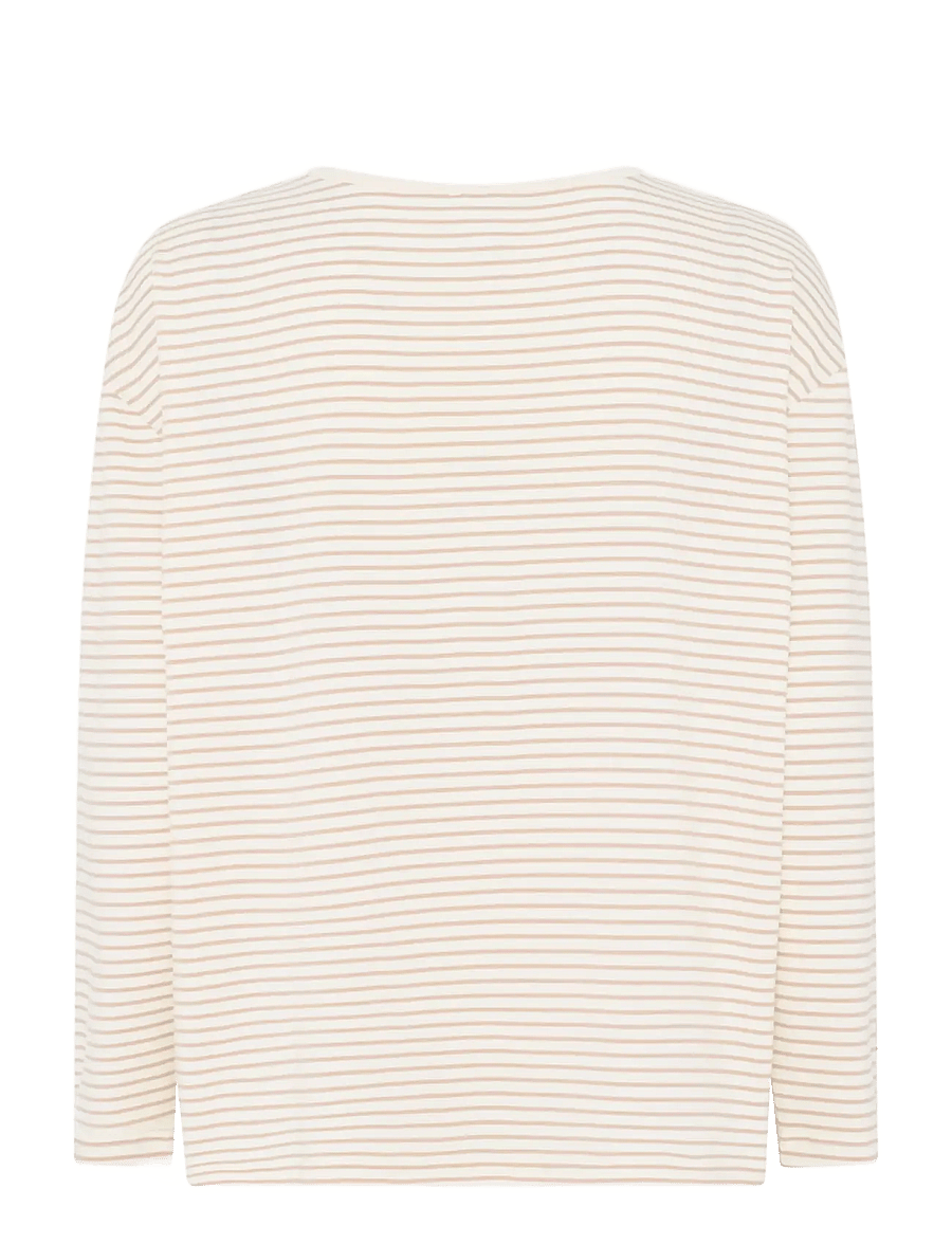 CCDK Copenhagen - Britt Longsleeved T-shirt - tops - cement stripe - 2