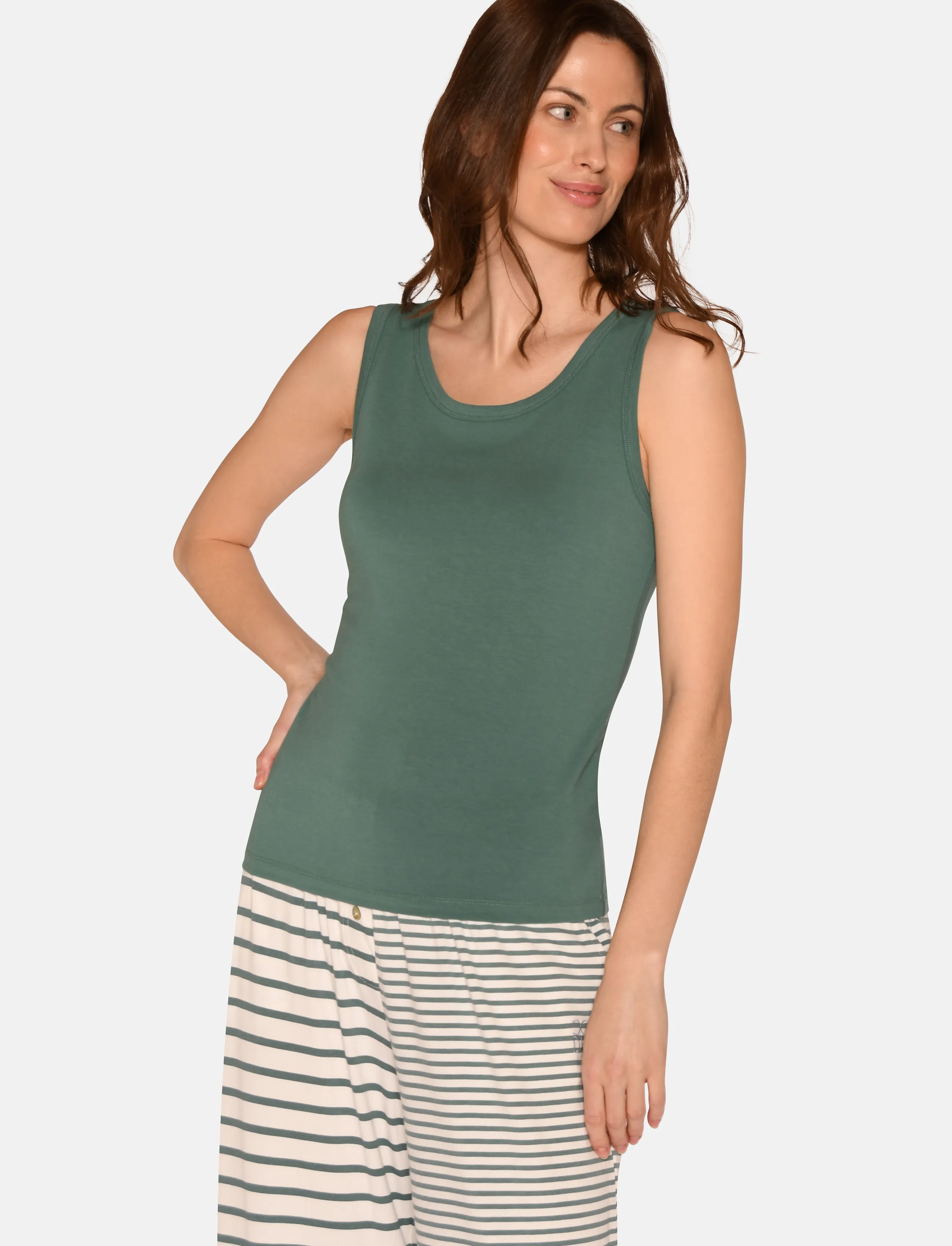 CCDK Copenhagen - Ann Tank Top - tops - sagebrush green - 4
