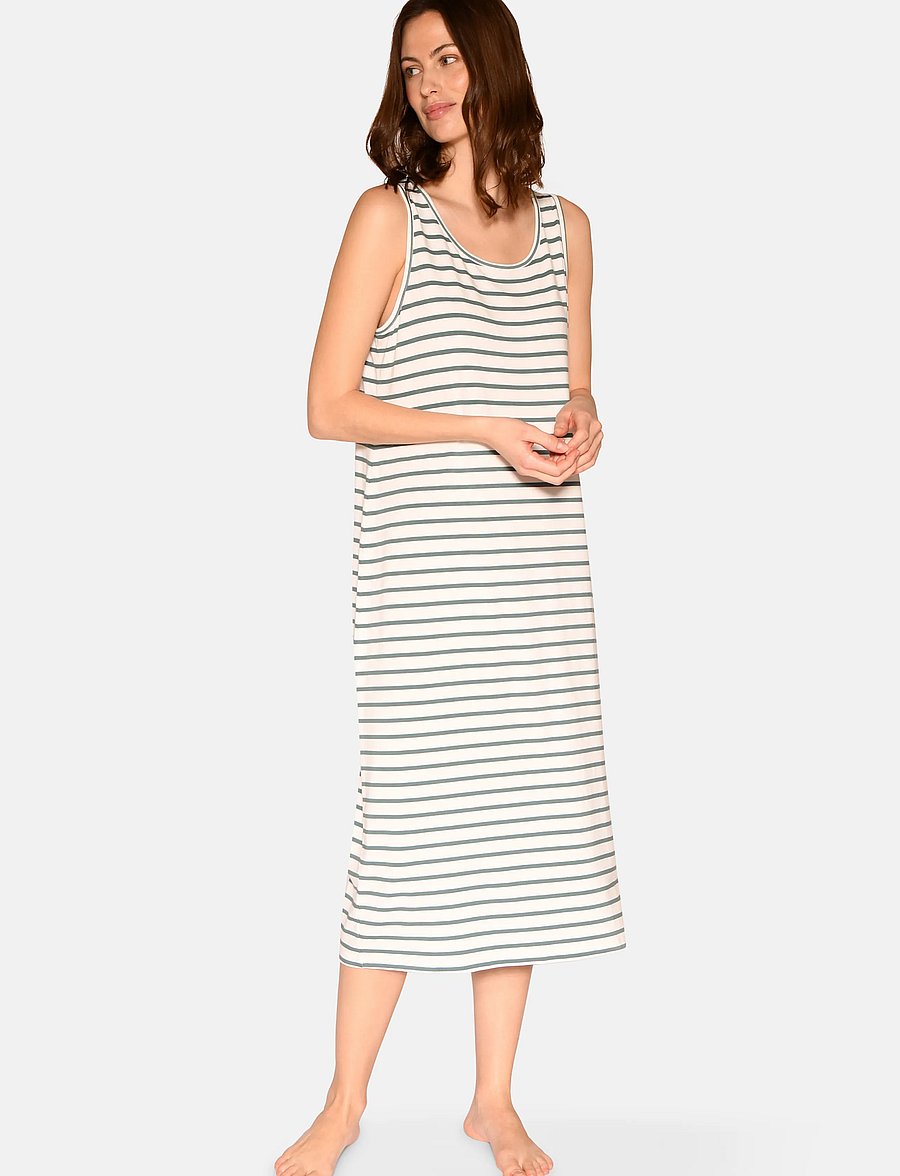 CCDK Copenhagen - Anna Strap Dress - Öösärgid - sagebrush green stripe - 0