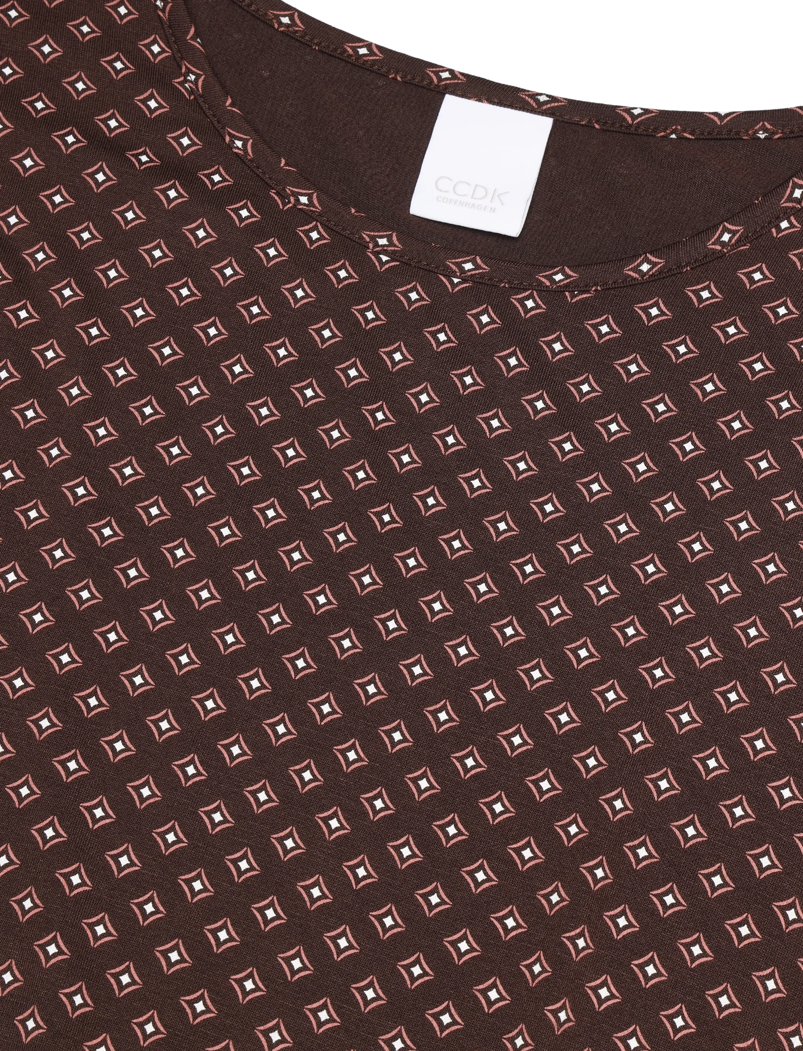 CCDK Copenhagen - Nisha Longsleeved T-shirt - laveste priser - seal brown aop - 5