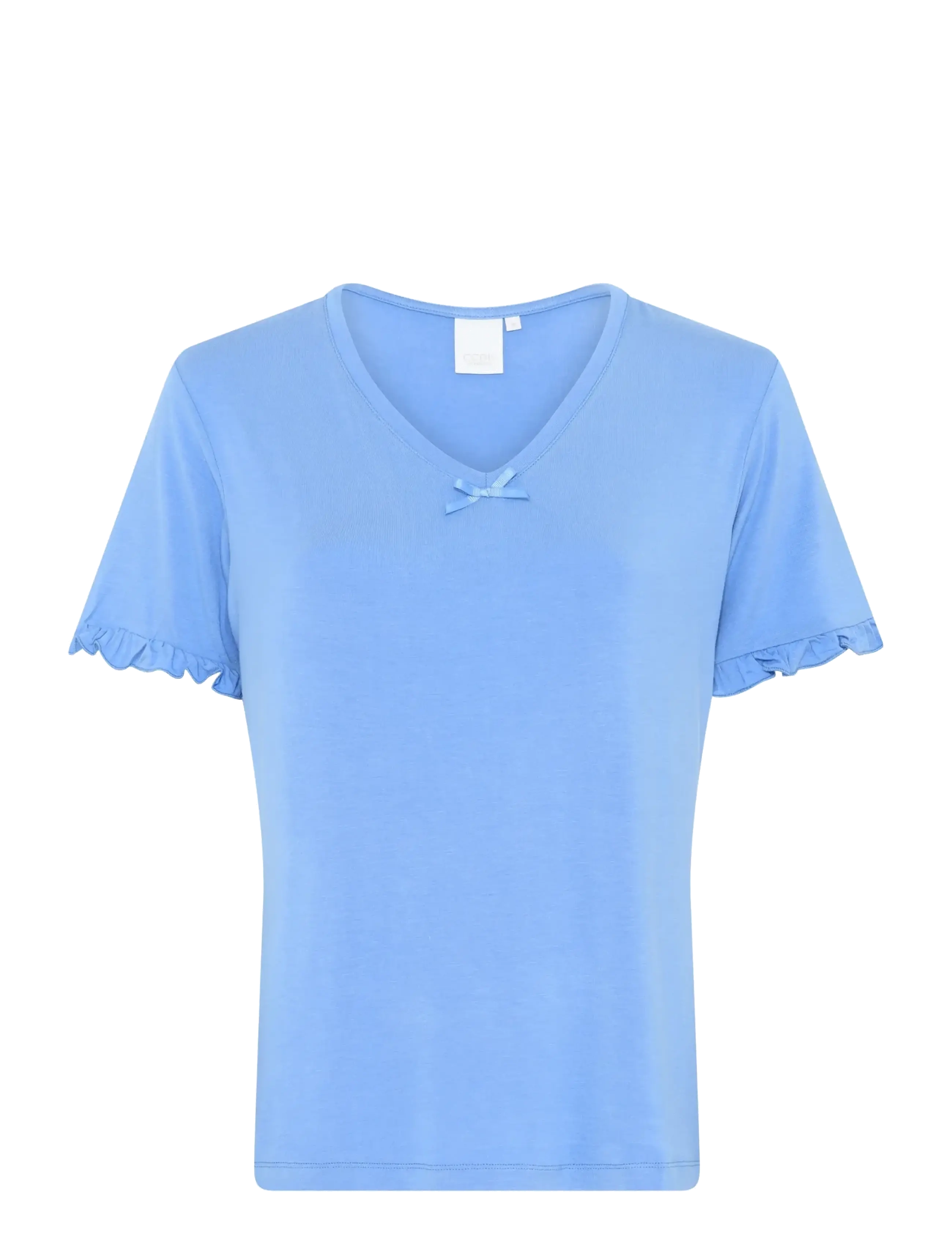 CCDK COPENHAGEN Jordan Frill T-Shirt Blau - XXL - Damen