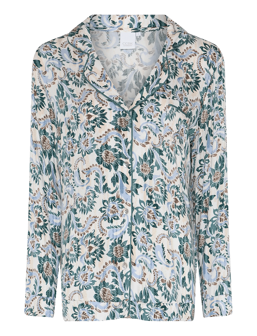 CCDK Copenhagen - Josephine Shirt - sagebrush green aop - 1