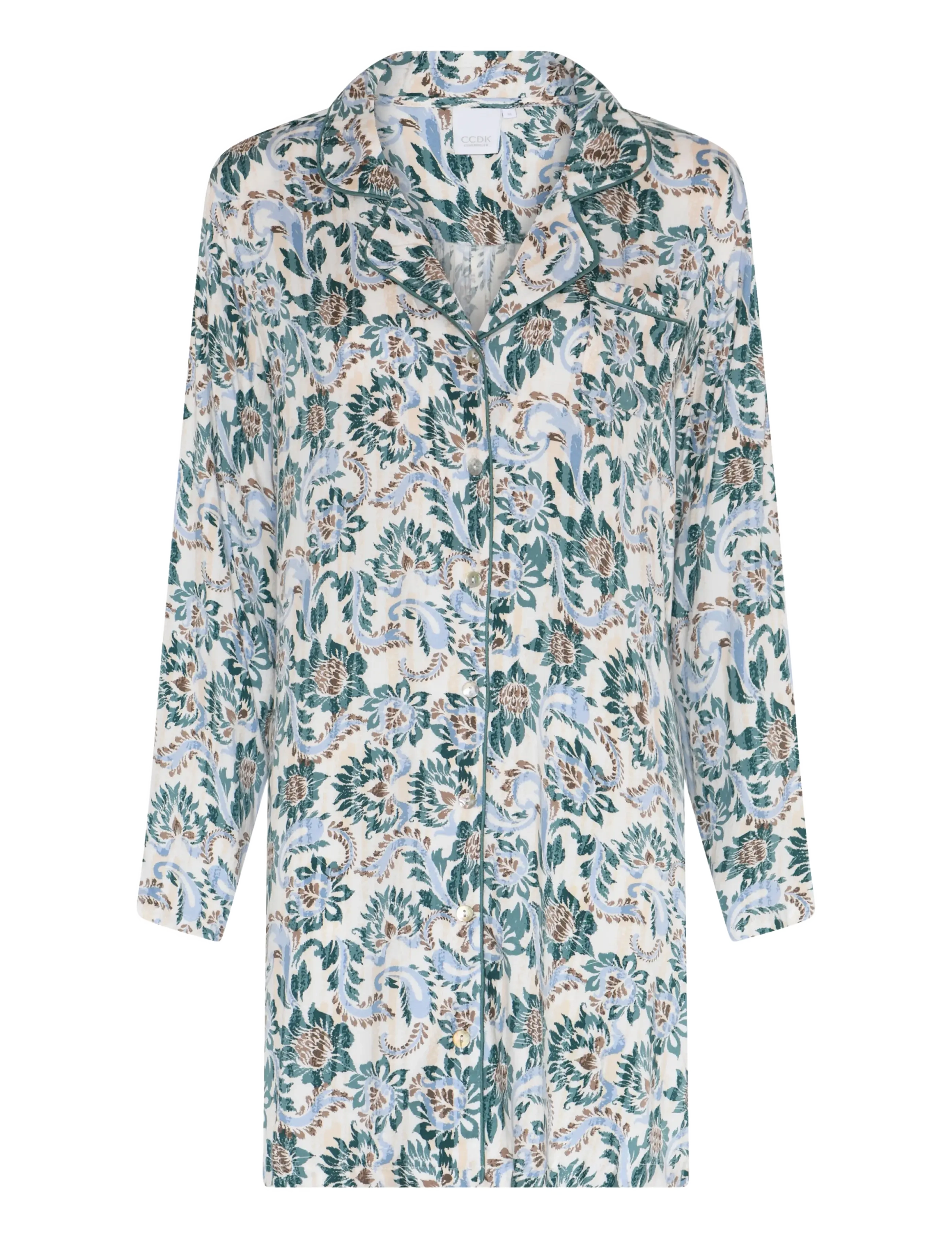CCDK Copenhagen Josephine Dress - Underkläder - SAGEBRUSH GREEN AOP / green