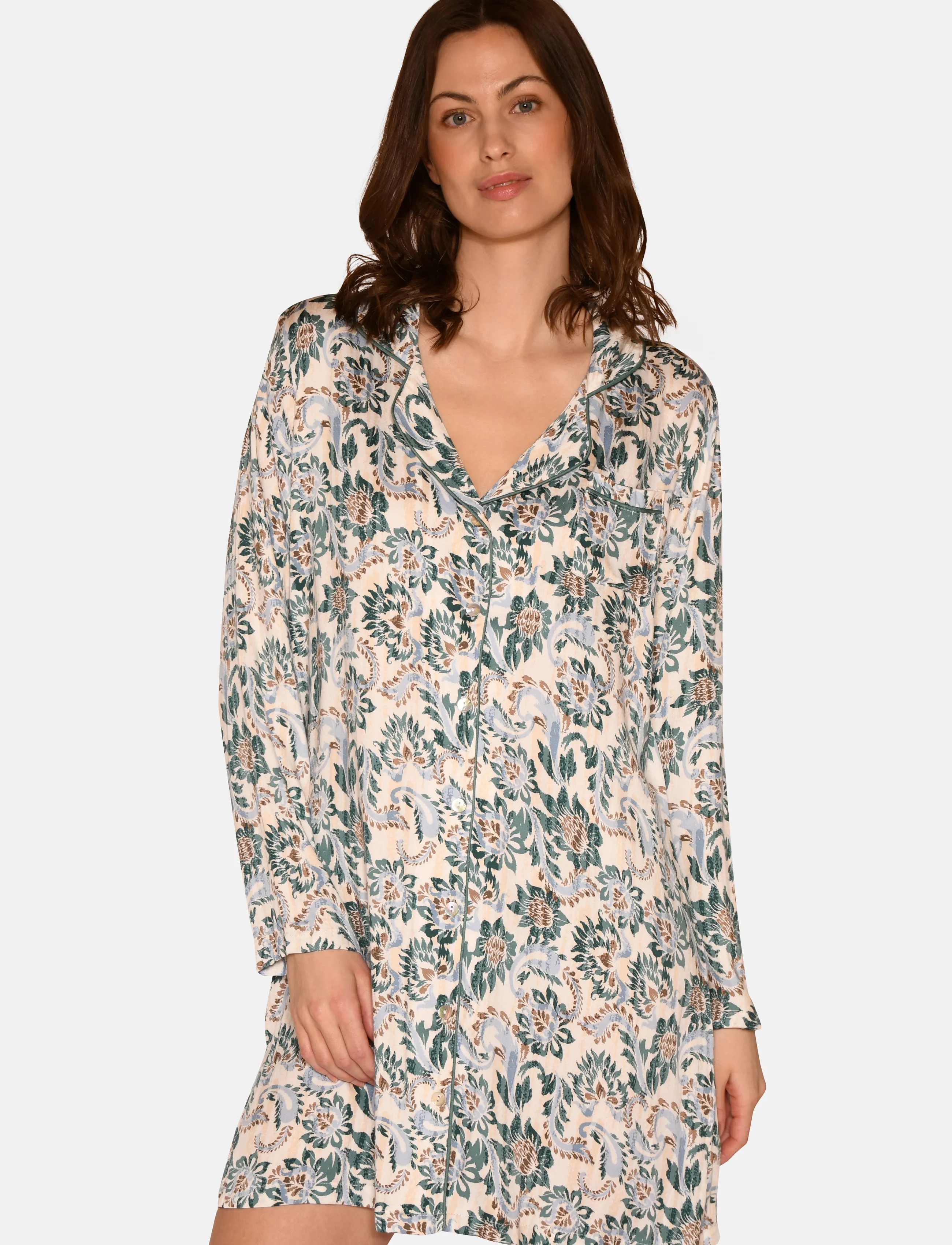 CCDK Copenhagen - Josephine Dress - sagebrush green aop - 4