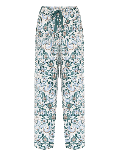 CCDK Copenhagen Janet Pants - Pyjama Pants - SAGEBRUSH GREEN AOP / khaki/green