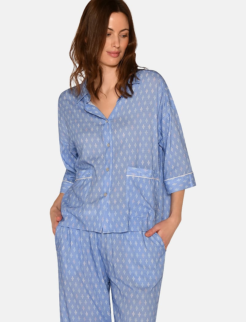 CCDK Copenhagen - Sonja Shirt - oberteile - azurine aop - 0