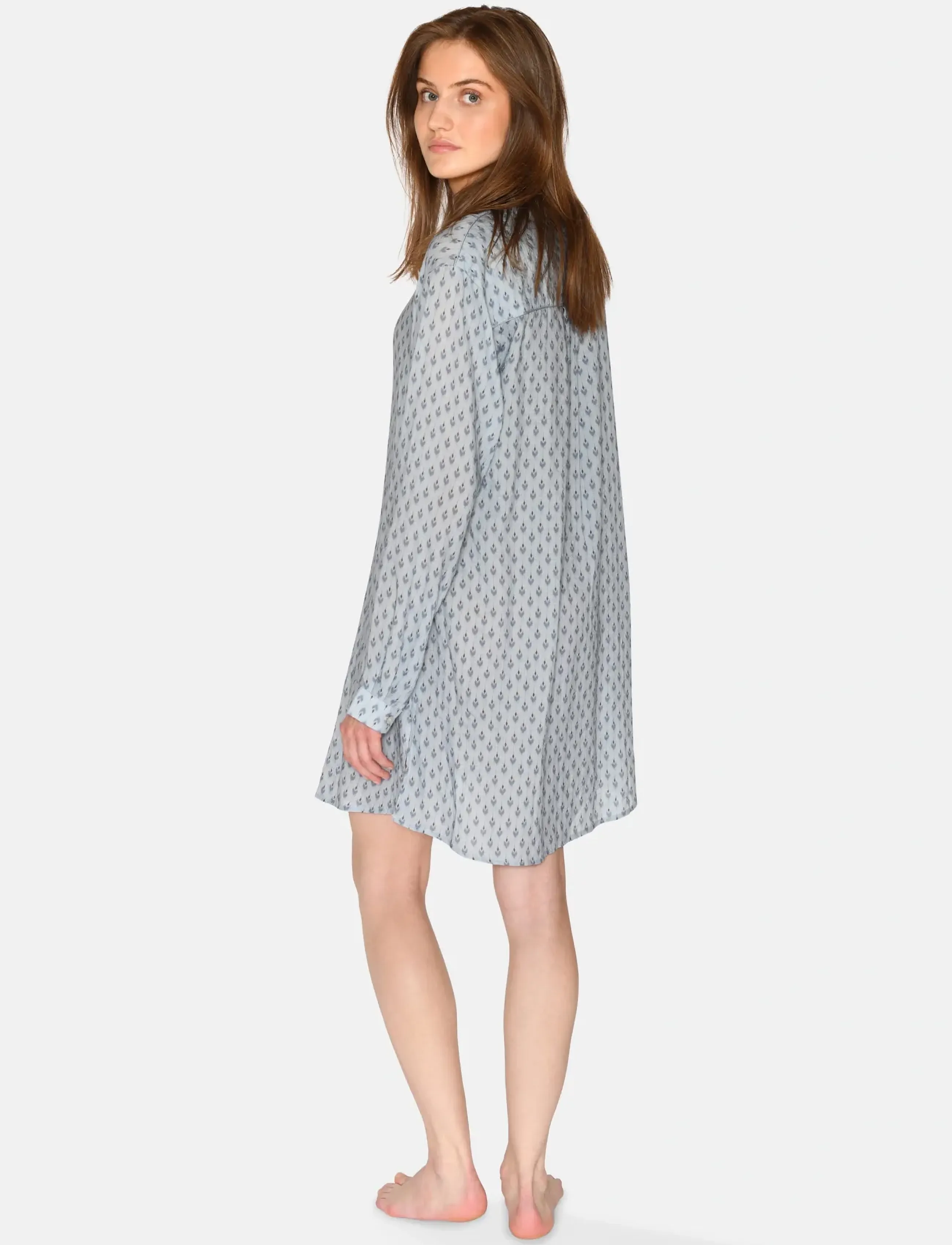 CCDK Copenhagen - Solvei Shirt - syntymäpäivälahjat - celestian blue aop - 3