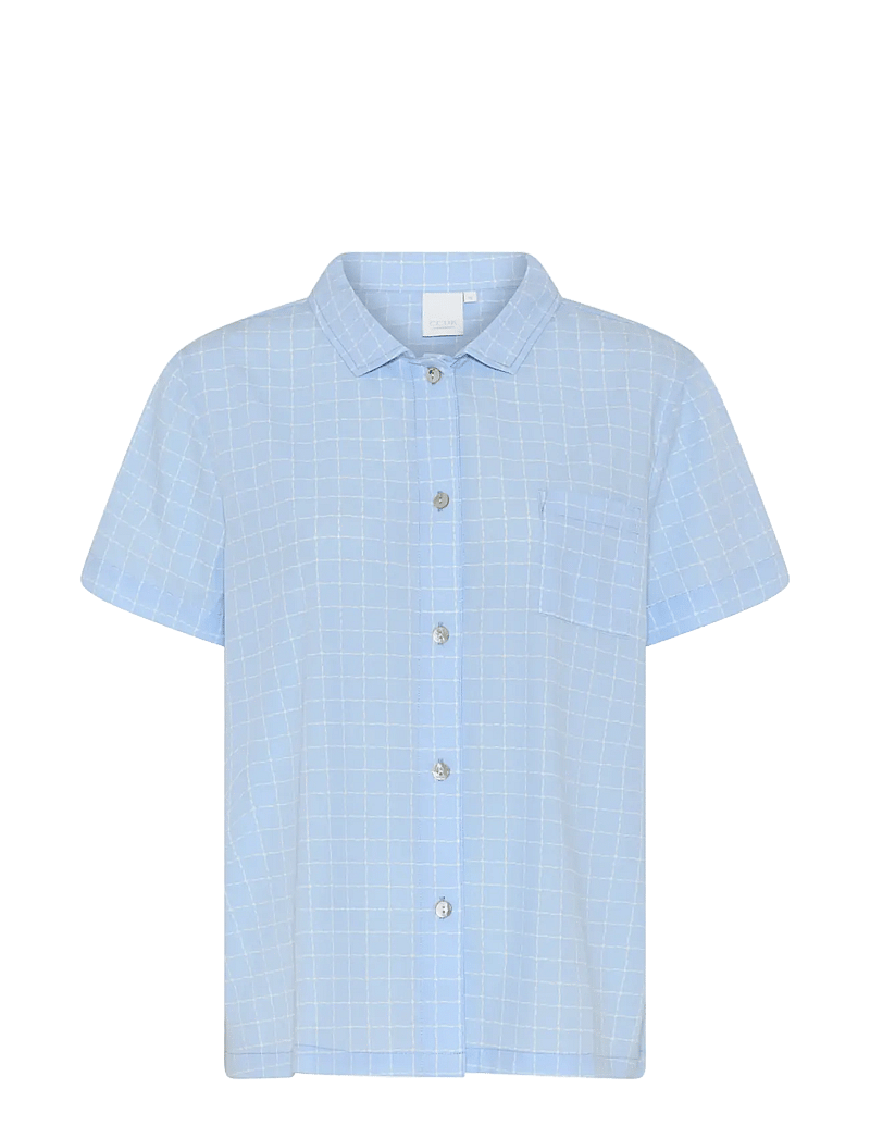 CCDK Copenhagen - Amalie Shortsleeved Shirt - tops - windsurfer check - 1