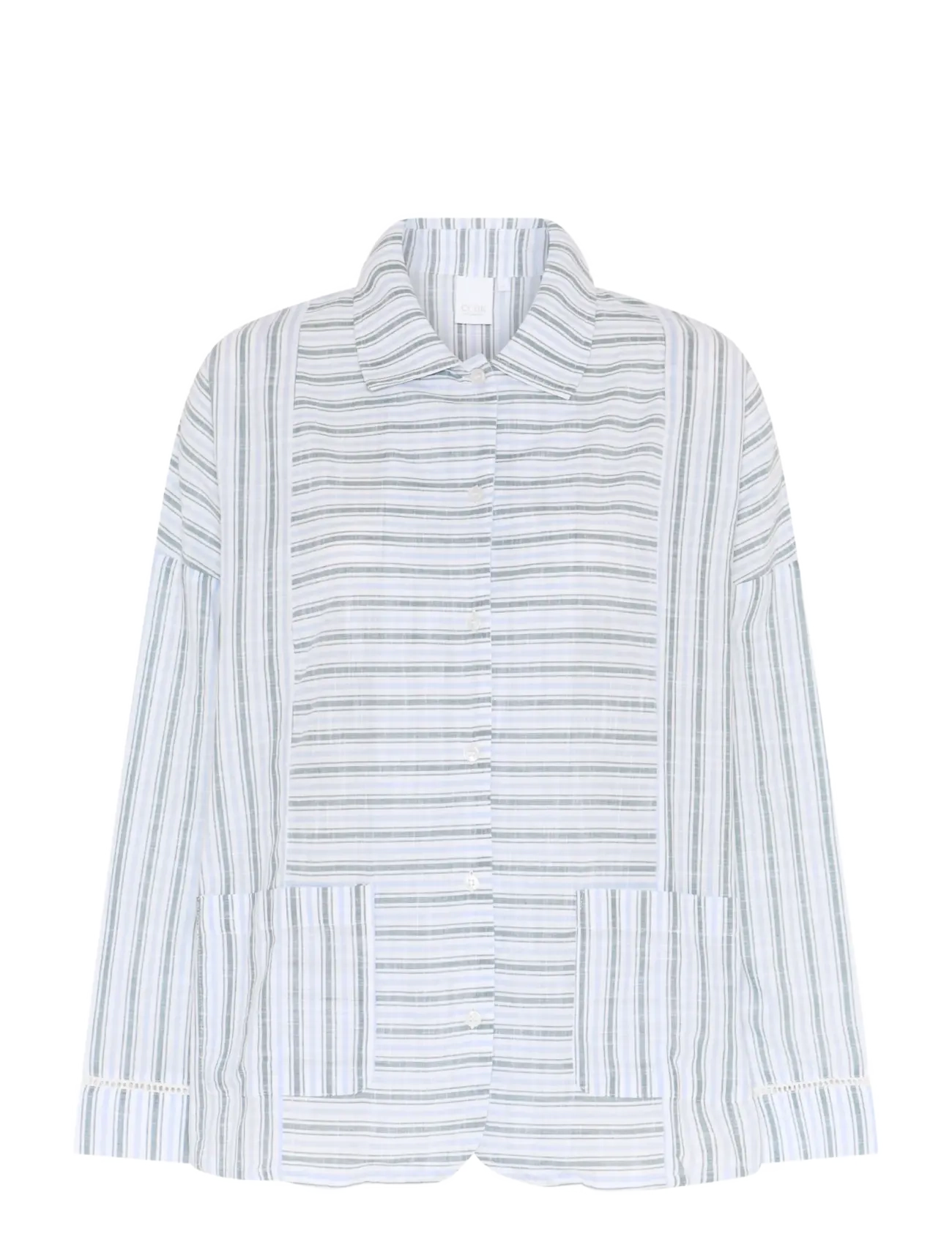 CCDK Copenhagen Amanda Shirt - Lingerie - SAGEBRUSH GREEN STRIPE / green