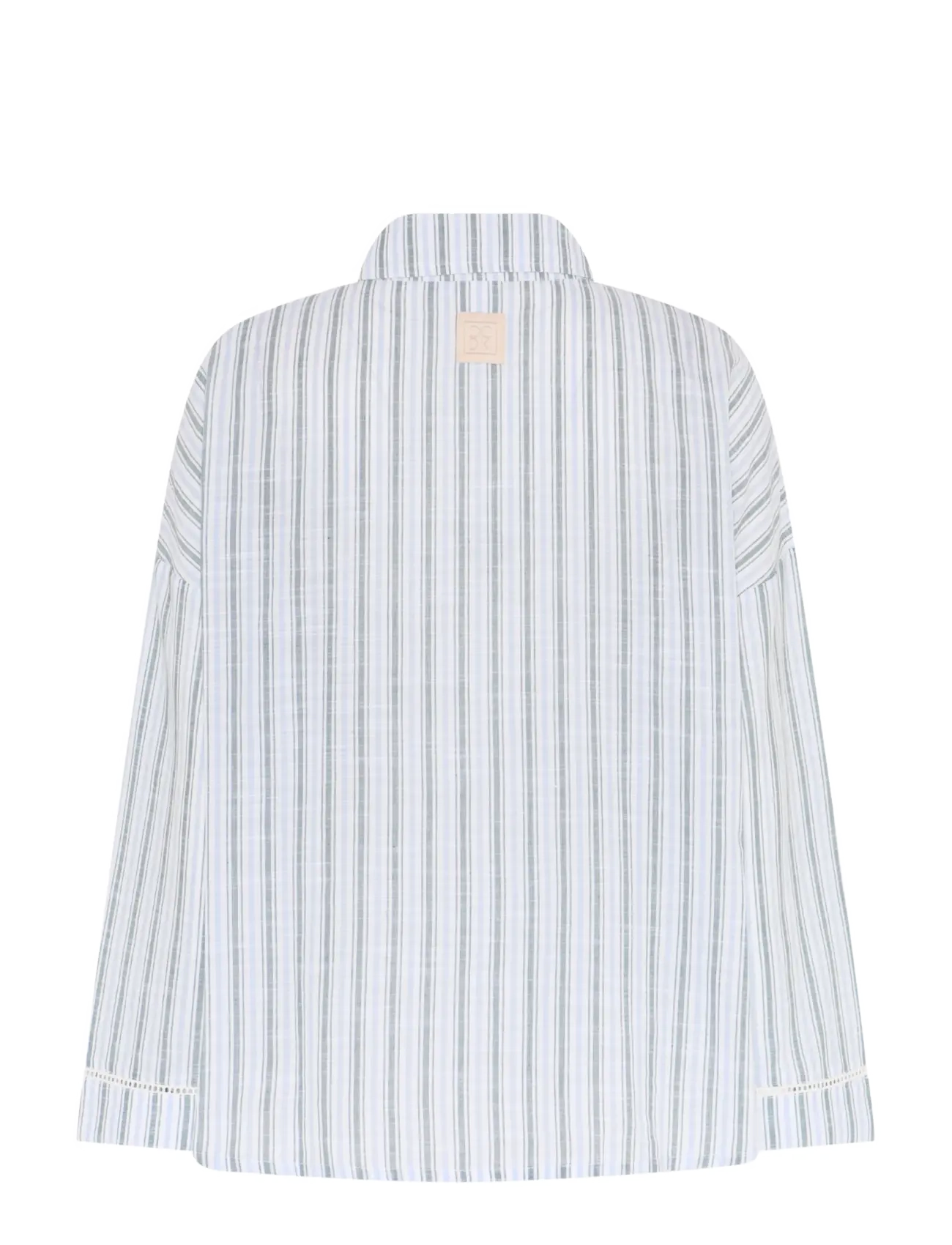 CCDK Copenhagen - Amanda Shirt - tops - sagebrush green stripe - 2