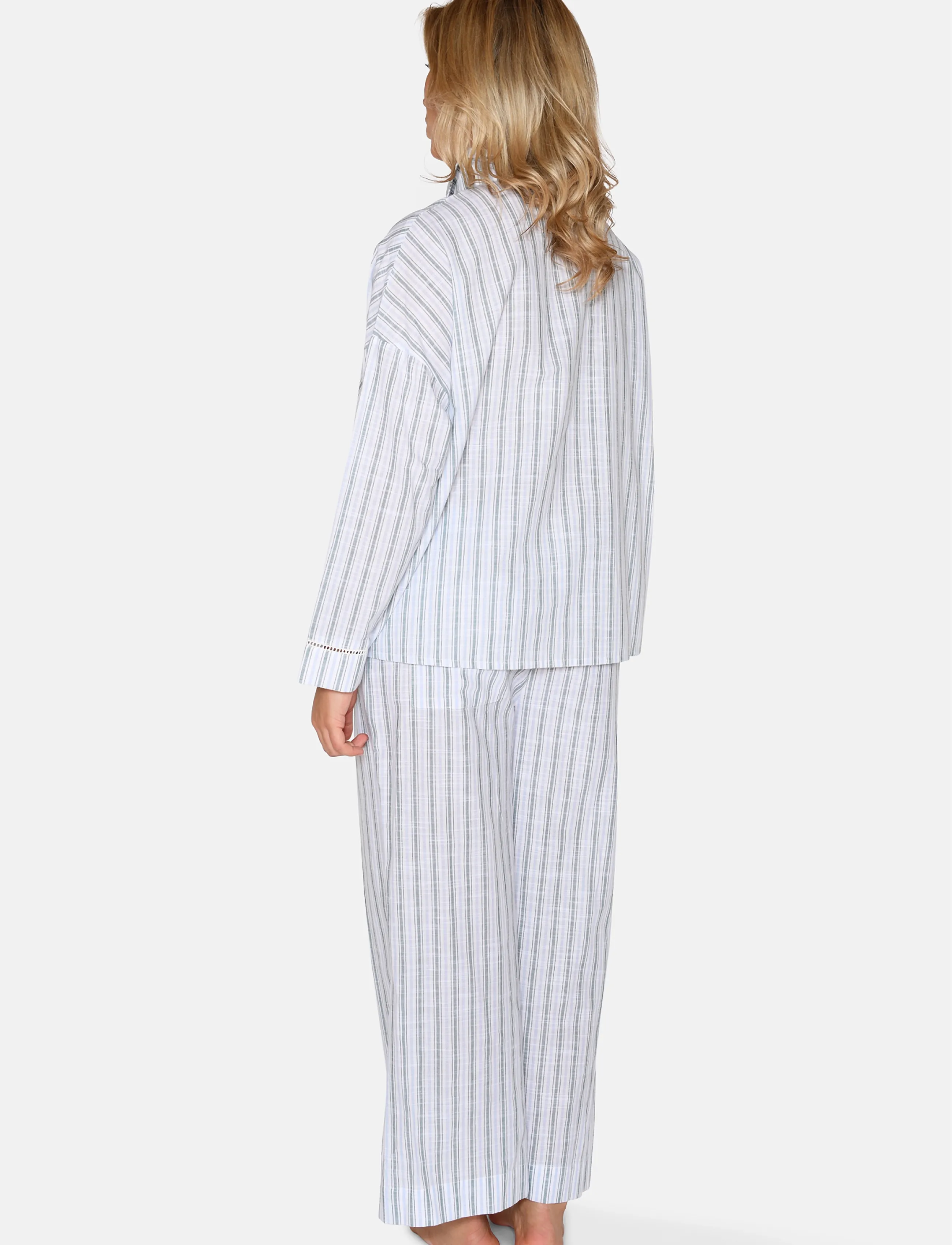 CCDK Copenhagen - Amanda Shirt - tops - sagebrush green stripe - 3