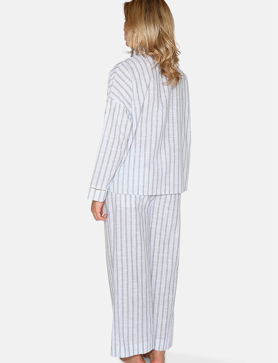 CCDK Copenhagen - Amanda Shirt - tops - sagebrush green stripe - 3