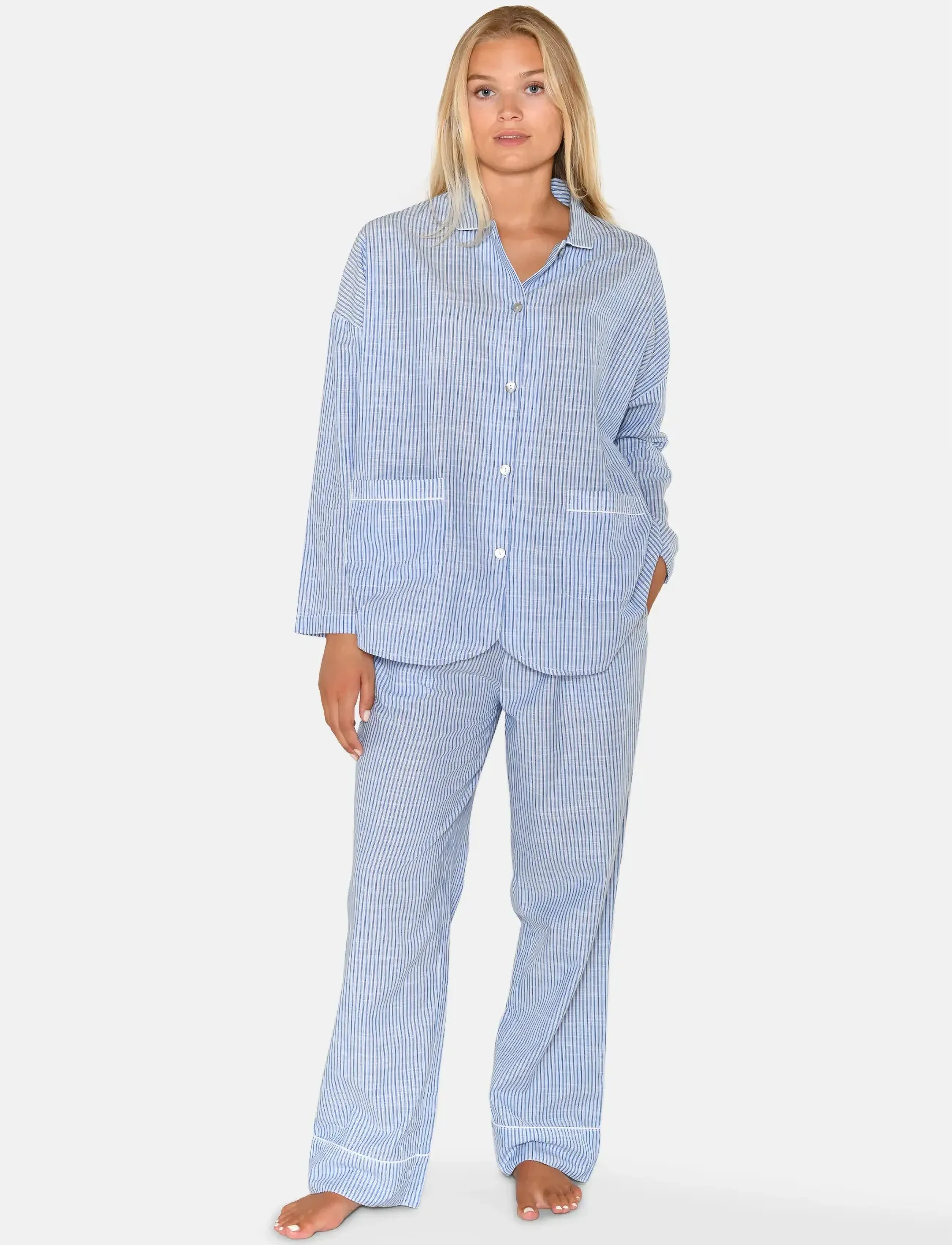 CCDK Copenhagen Amanda Set, XL, Night & Loungewear, Blau - Pyjamas (set), Frauen
