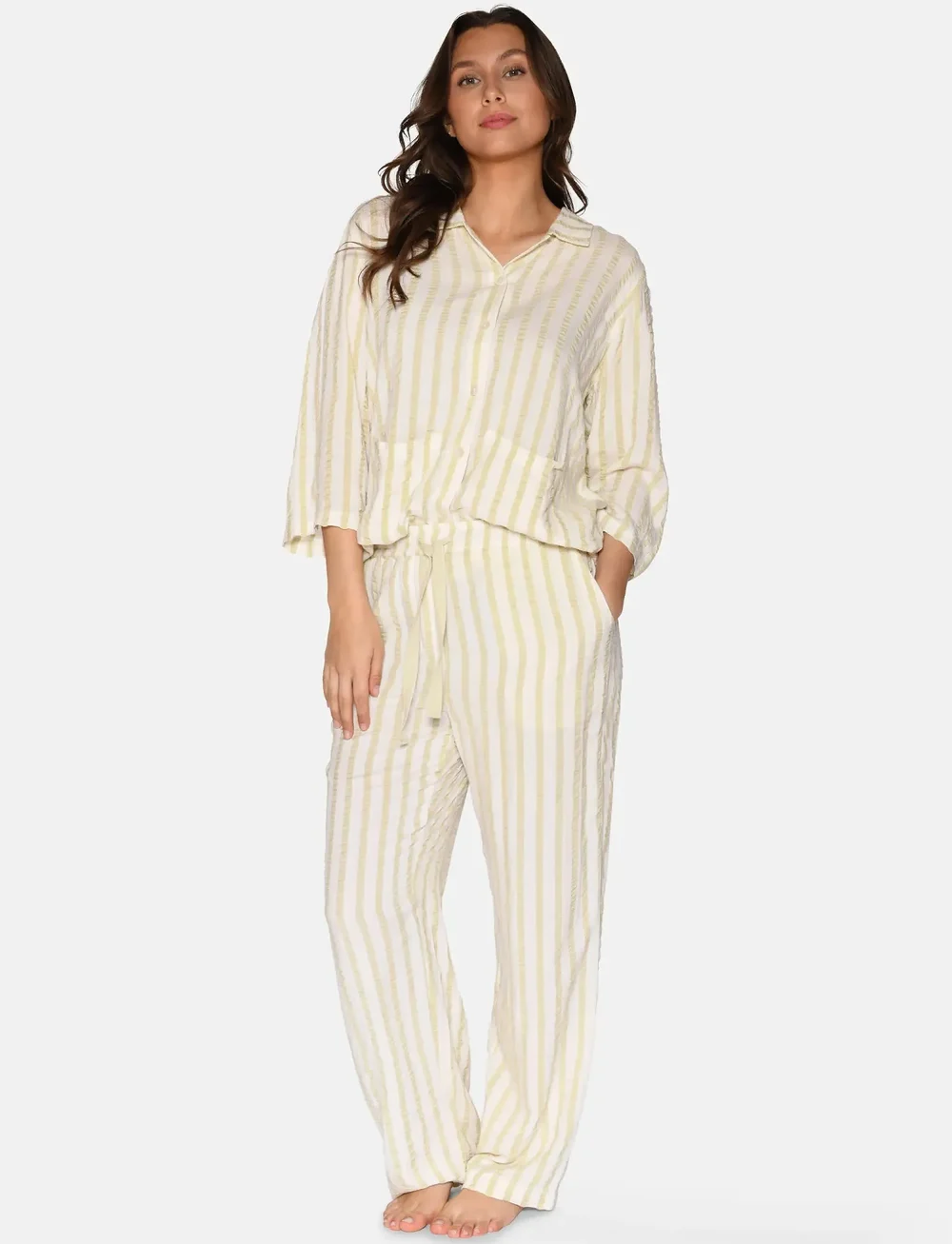 CCDK Copenhagen - Nico Pants - pyjamahose - hay stripe - 0
