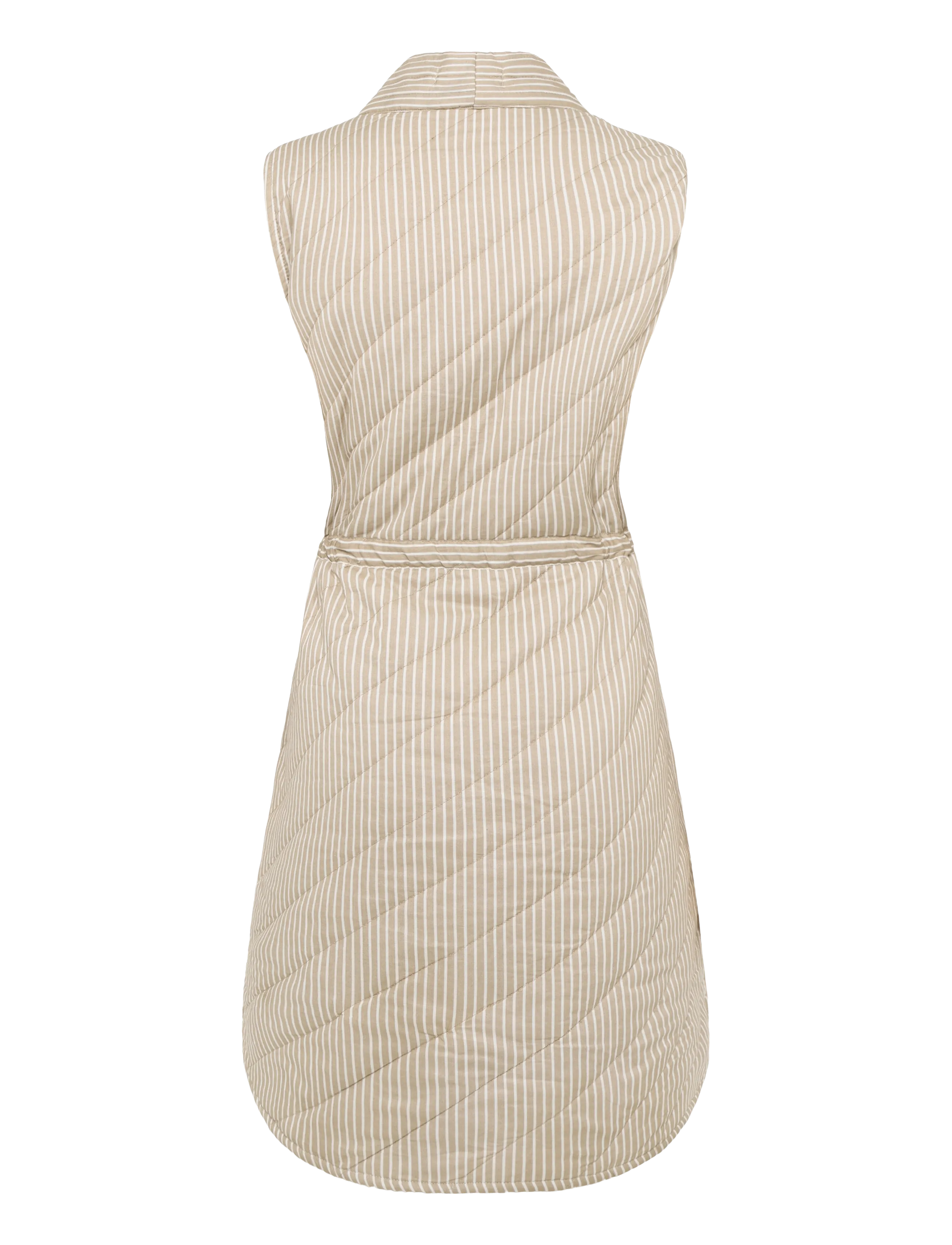 CCDK Copenhagen - Freja Quilted Waistcoat - dunveste - string aop - 1