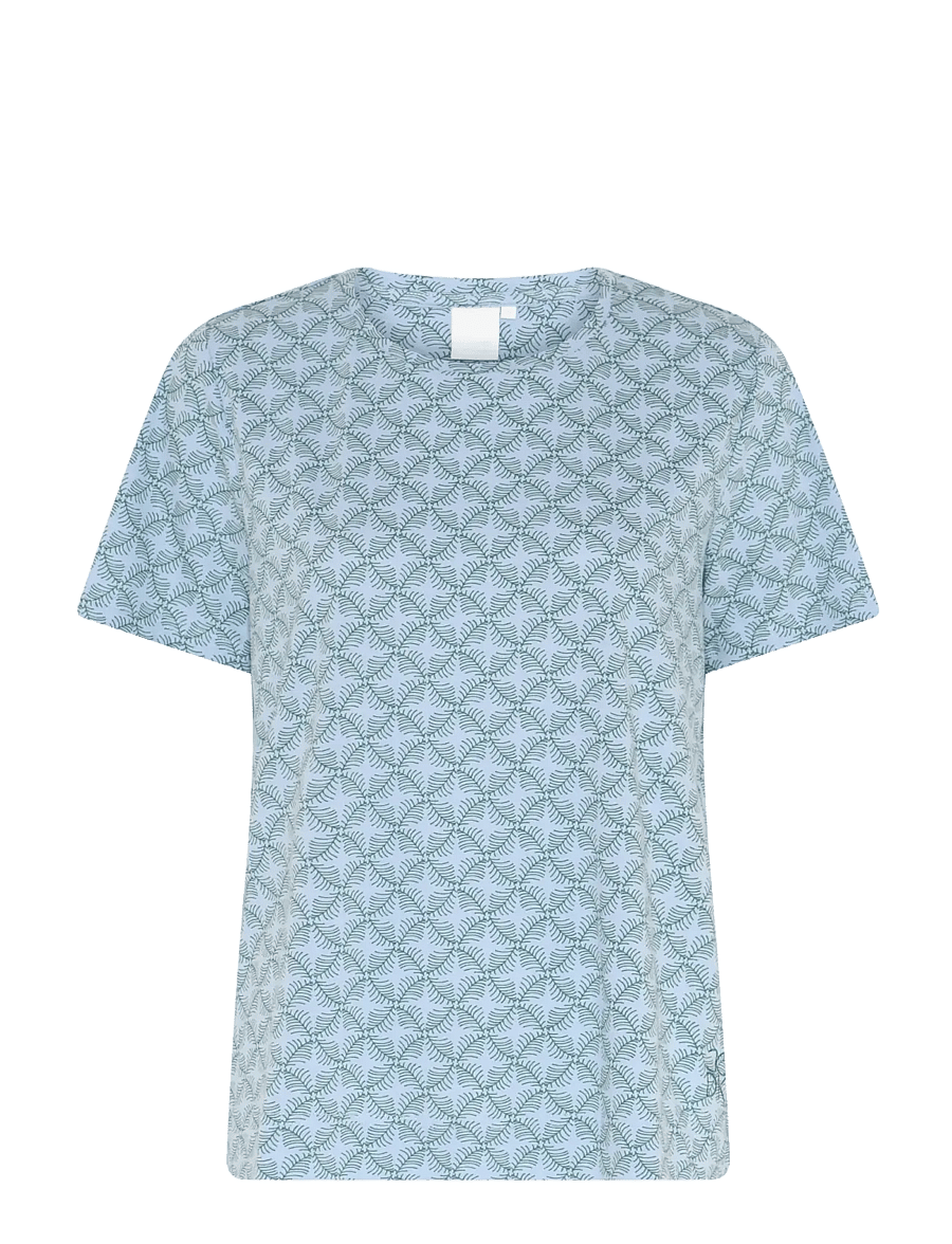 CCDK Copenhagen - Janis shortsleeved T-shirt - oberteile - kentucky blue aop - 1