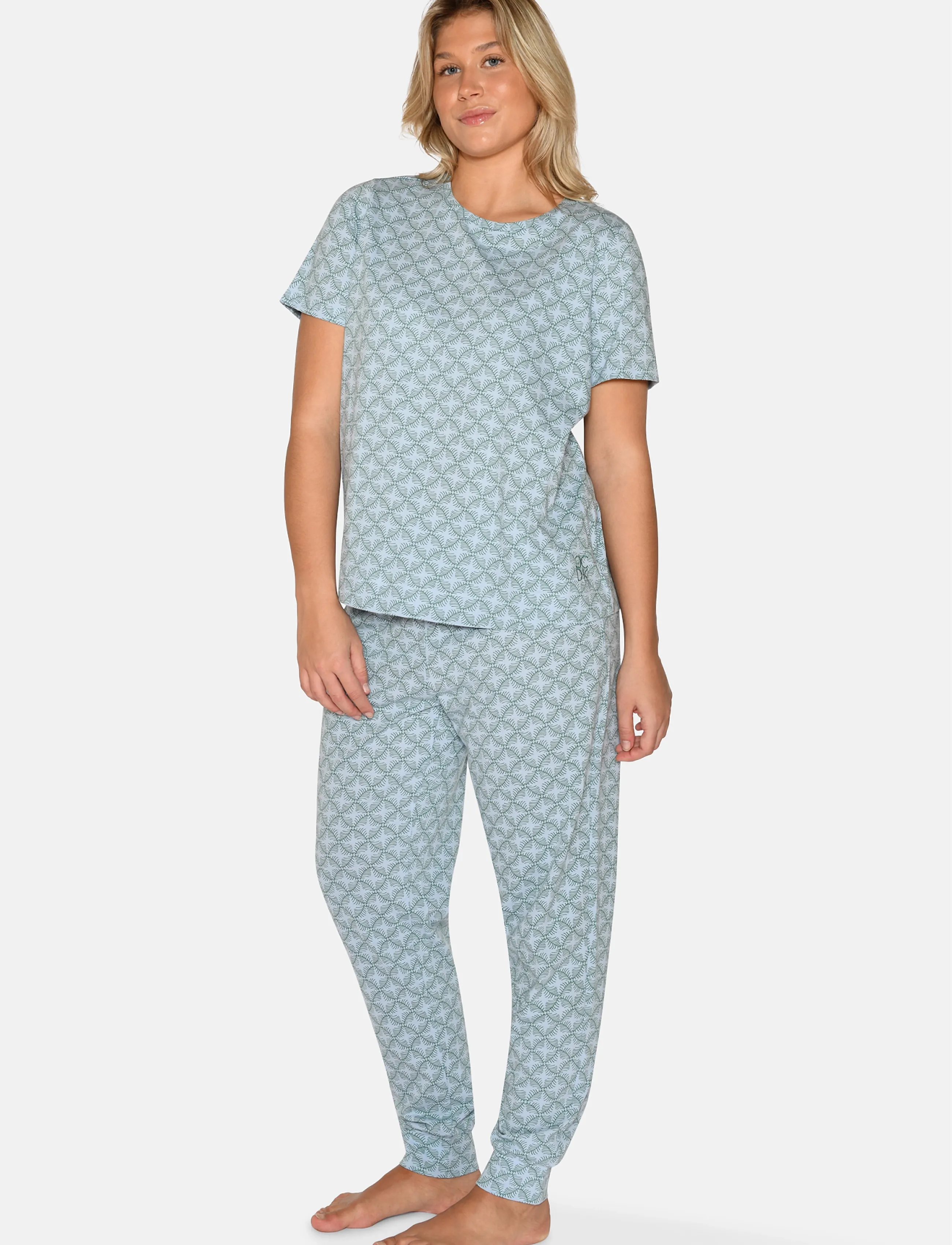 CCDK Copenhagen Janis shortsleeved T-shirt - T-shirts & Toppe - KENTUCKY BLUE AOP / blue