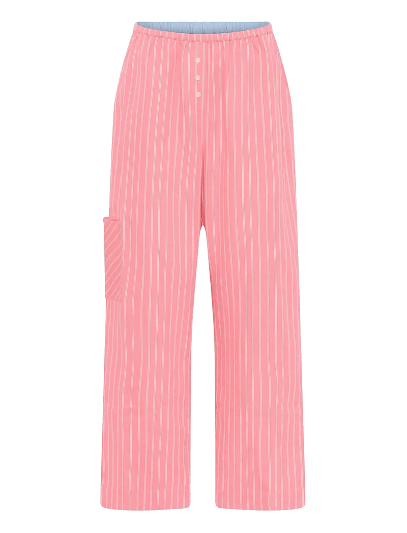 CCDK Copenhagen - Mila Pants - pyjama pants - geranium pink stripe - 1