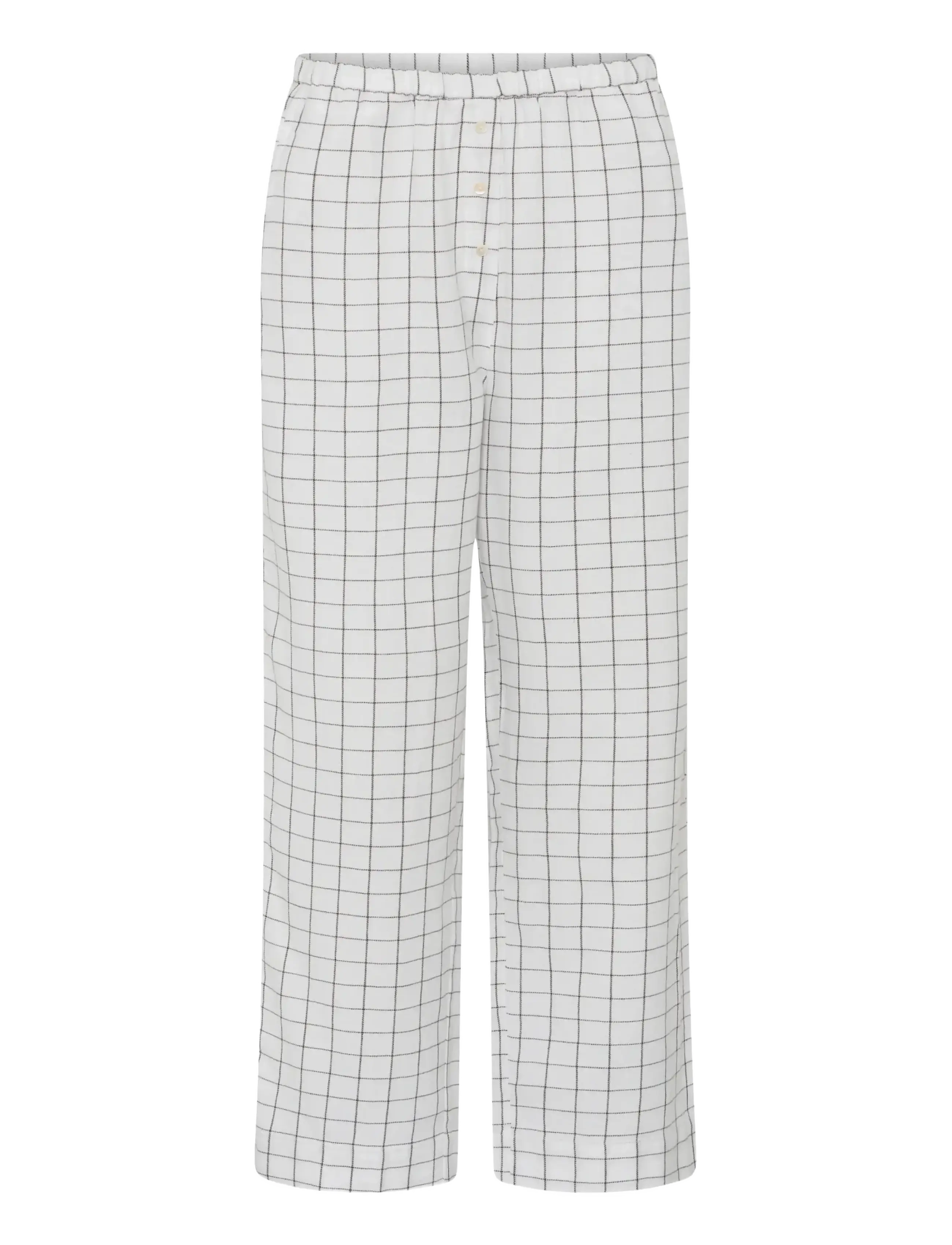 CCDK Copenhagen Mila Pants - Gemütliches Zuhause - STRING CHECK / white