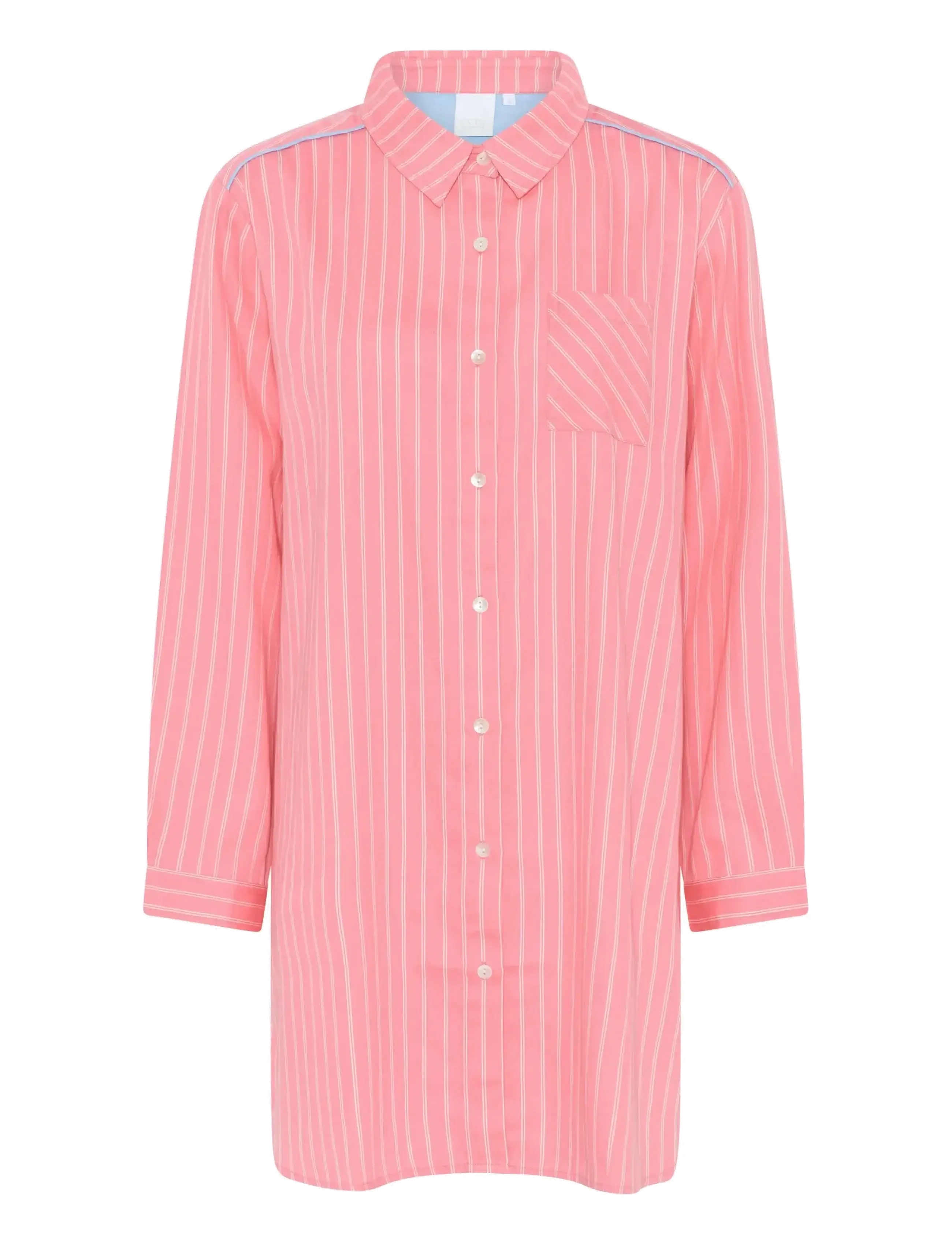CCDK Copenhagen Mary Shirt - Nattøj & Loungewear - GERANIUM PINK STRIPE / pink/rose