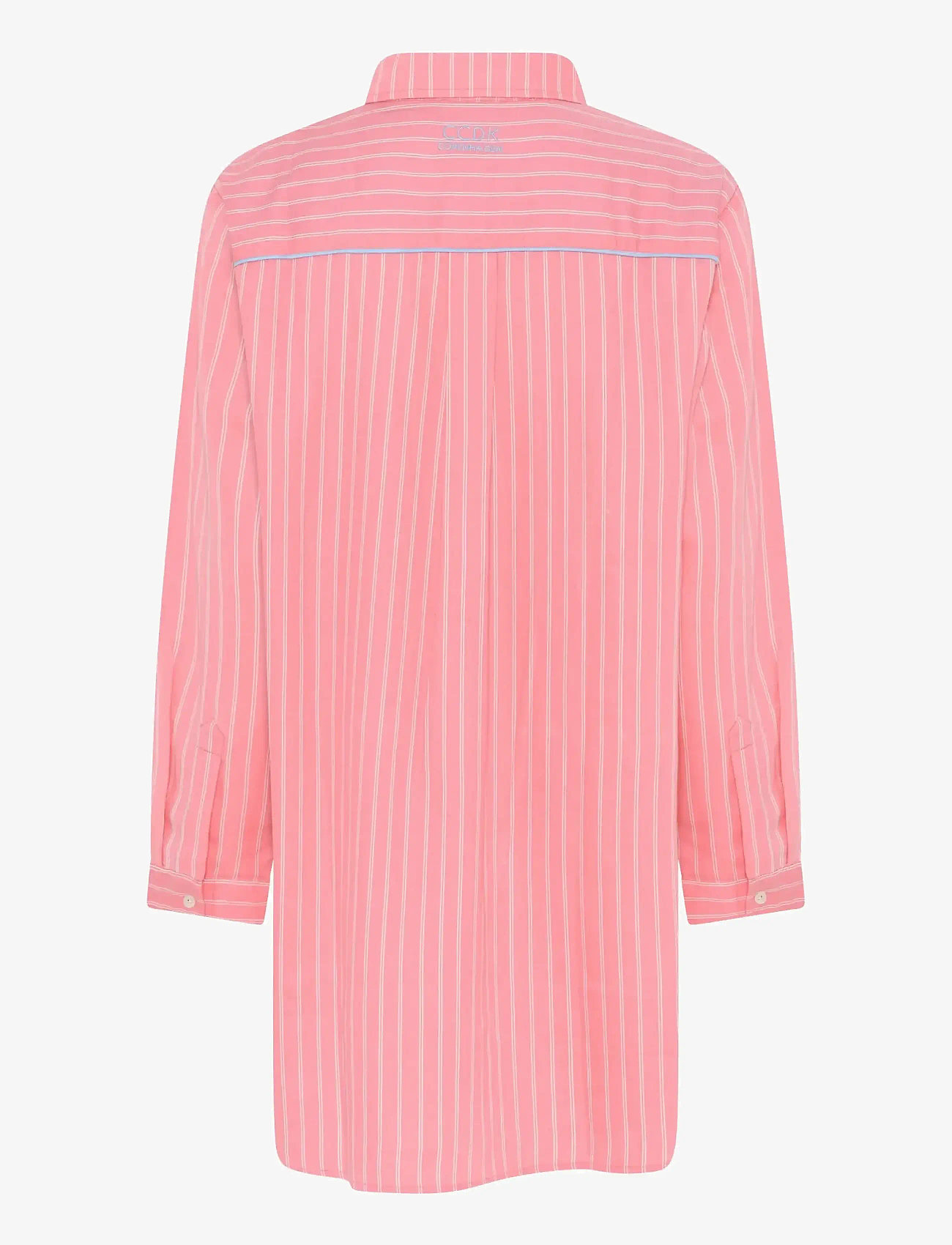 CCDK Copenhagen - Mary Shirt - naised - geranium pink stripe - 1