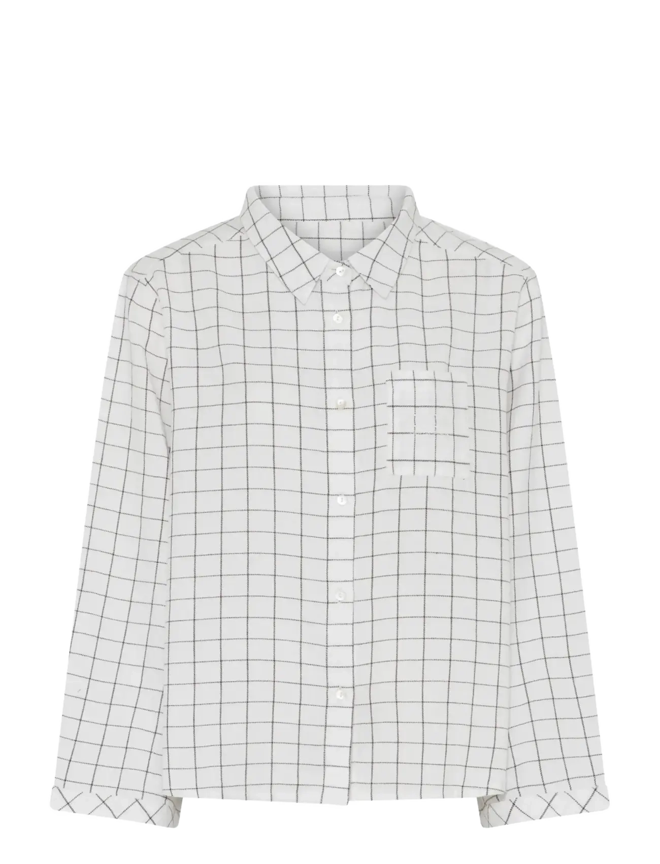 CCDK Copenhagen Mary Short Shirt - Gemütliches Zuhause - STRING CHECK / white