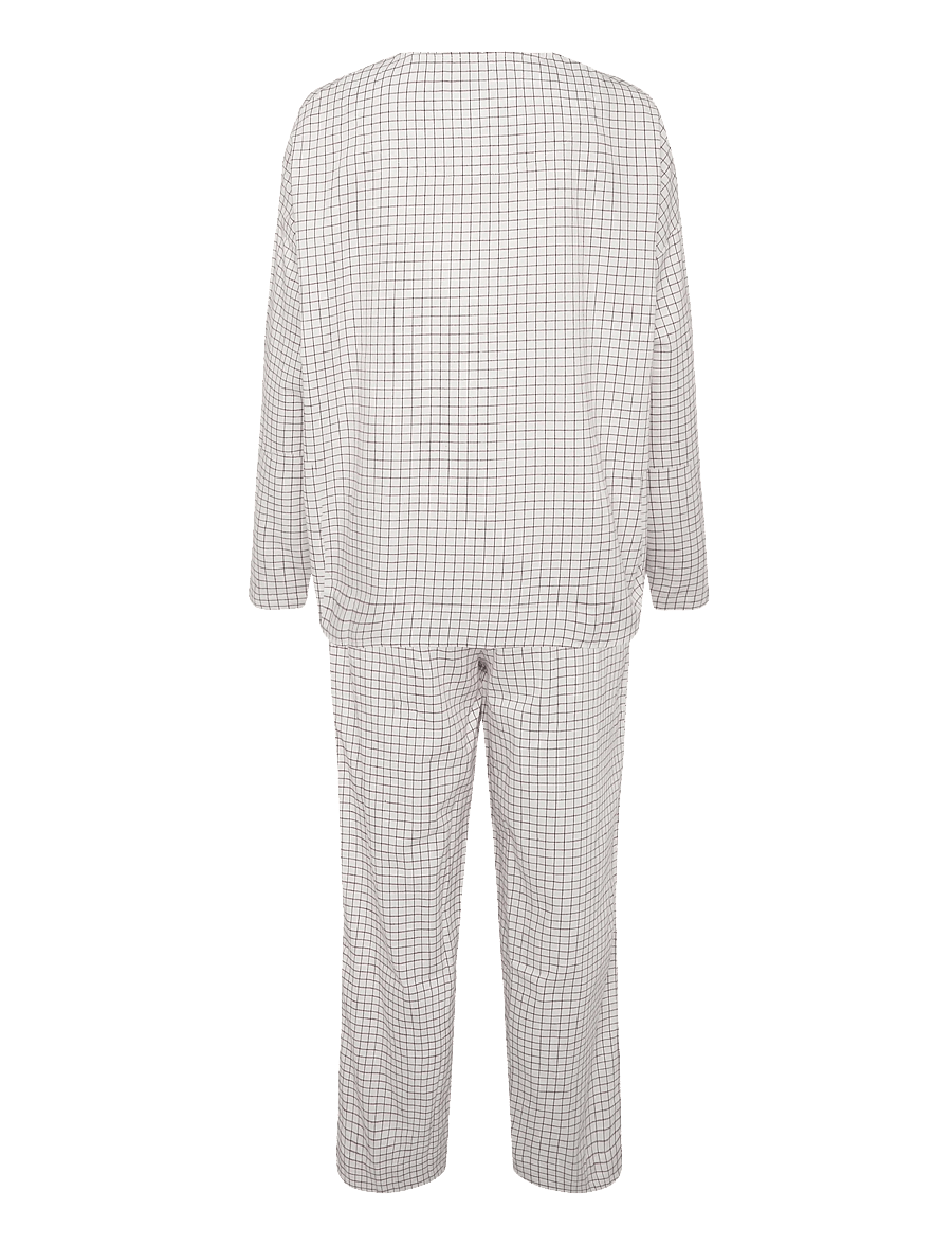 CCDK Copenhagen - Marion Check Set - pyjamas - whisper white check - 1