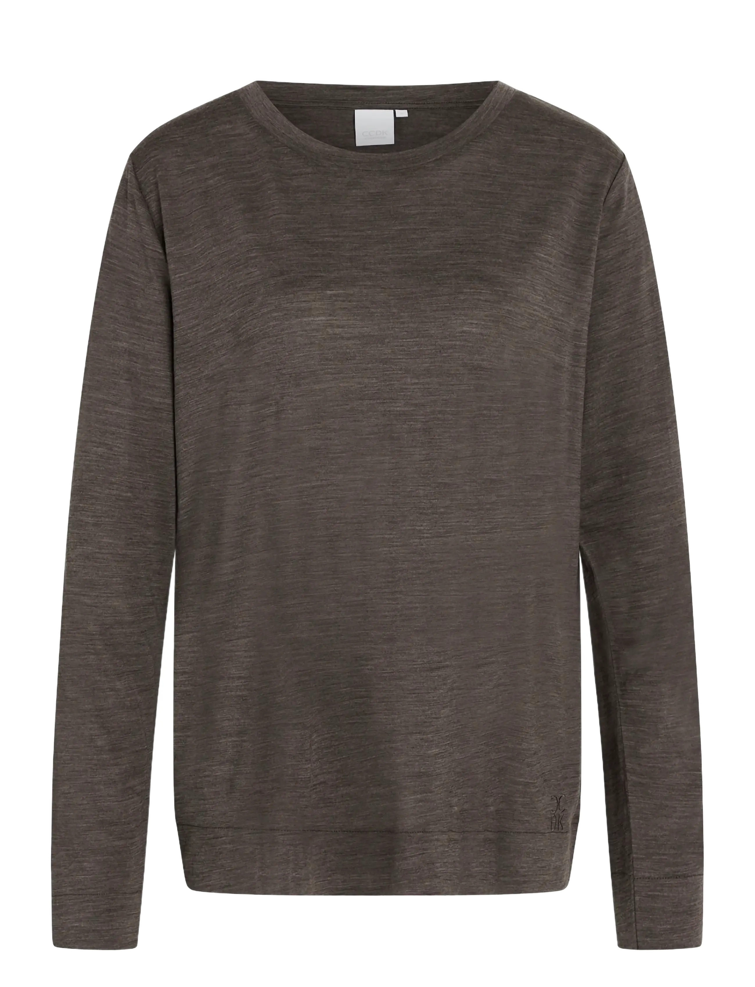 CCDK Copenhagen Marbel longsleeved T-shirt - Undertøj - PAVEMENT MELANGE / brown