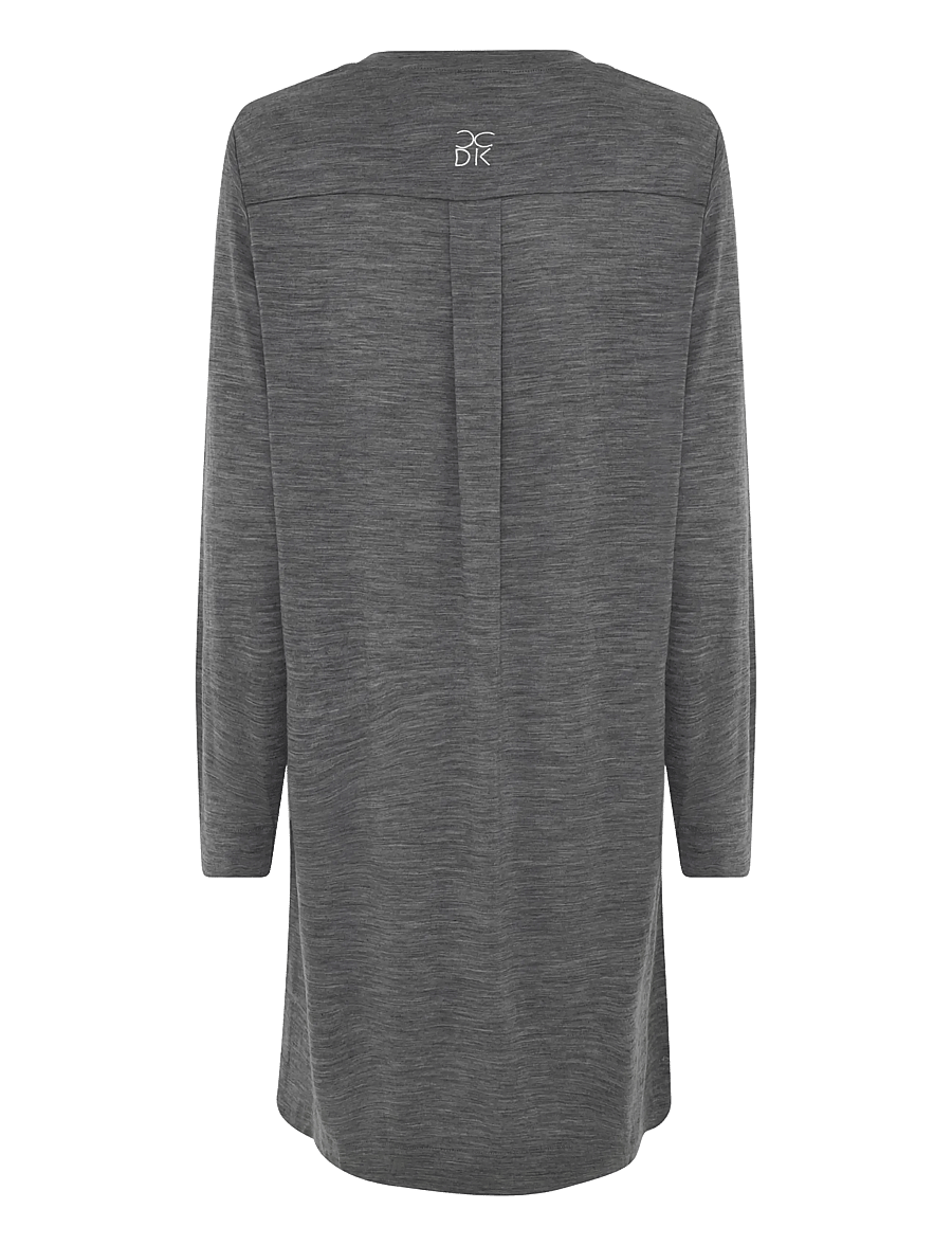 CCDK Copenhagen - Marcia longsleeved Dress - Öösärgid - dark grey melange - 2
