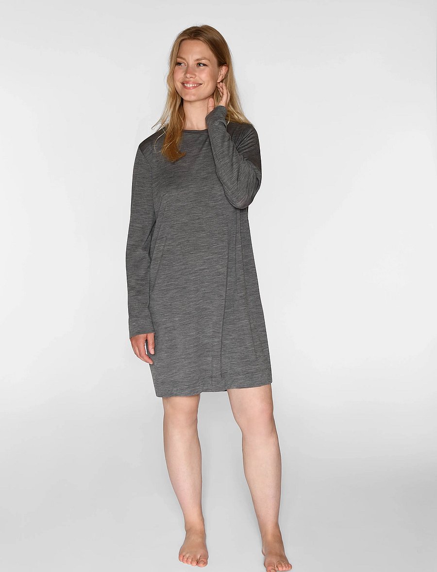 CCDK Copenhagen - Marcia longsleeved Dress - Öösärgid - dark grey melange - 0