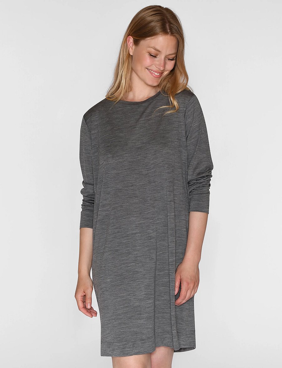 CCDK Copenhagen - Marcia longsleeved Dress - Öösärgid - dark grey melange - 4