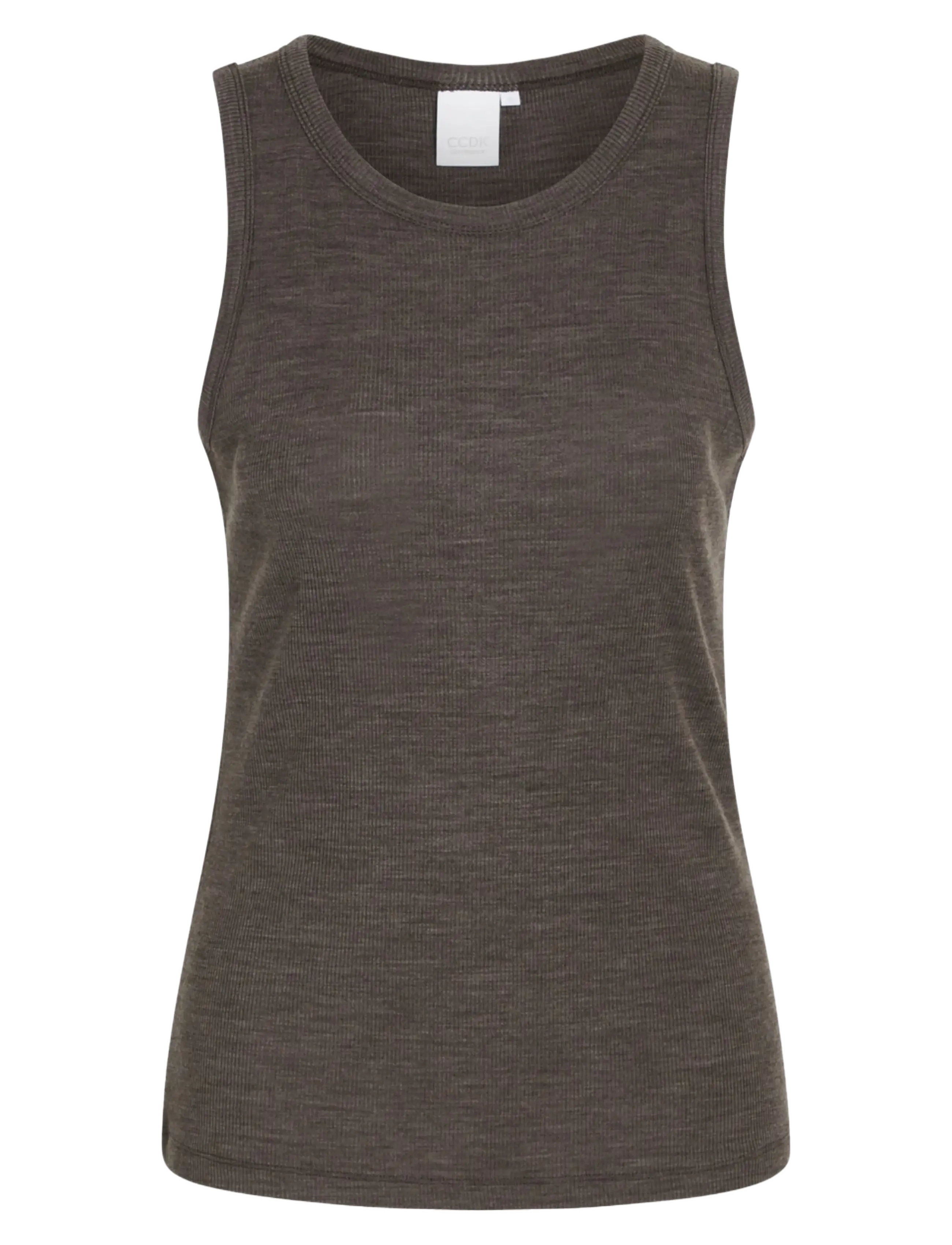 CCDK Copenhagen Monica Tank Top - Plus Size & Curvy - PAVEMENT MELANGE / brown