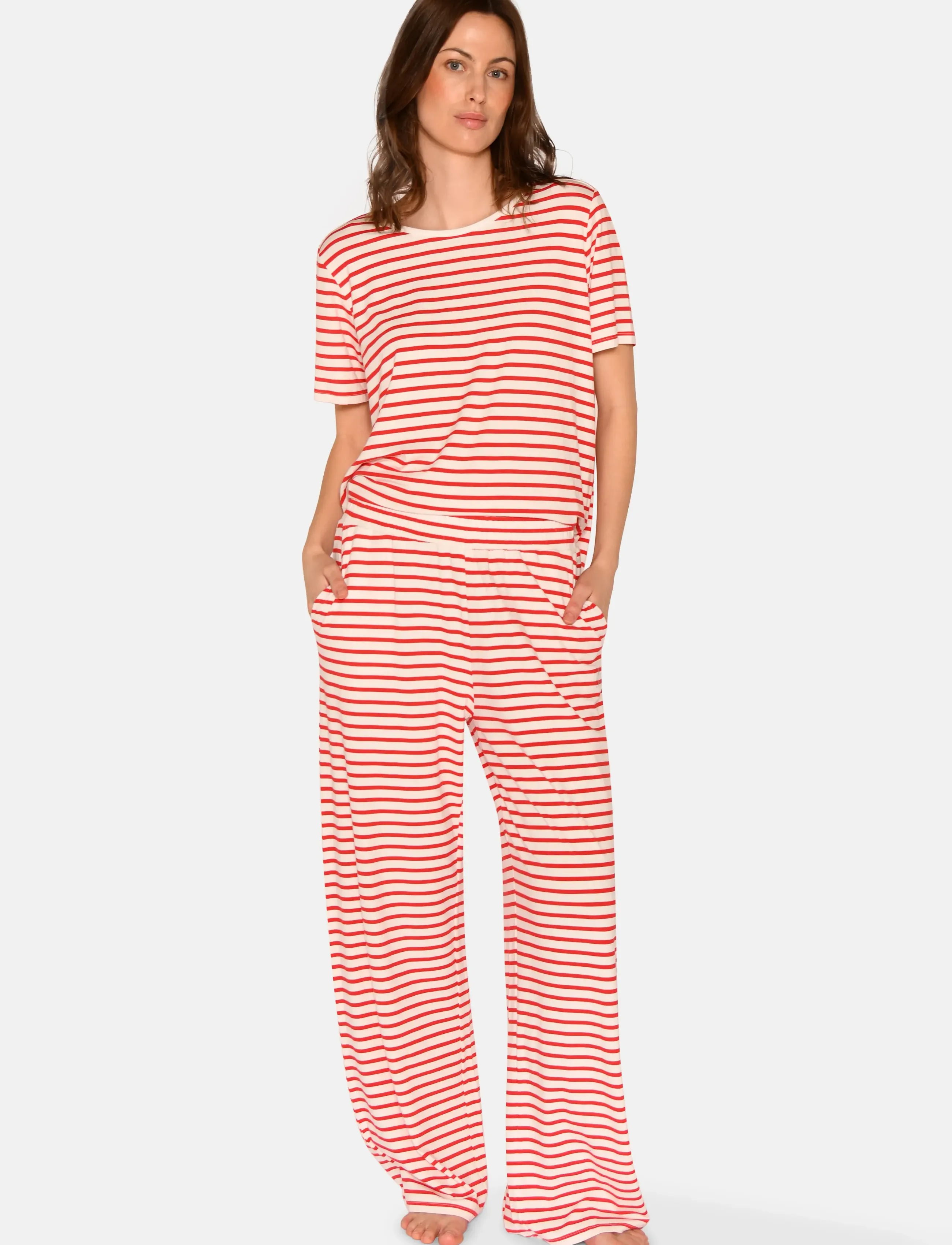 CCDK Copenhagen Amy Loose Pants, Kvinder, Løse Bukser, Rød, Str: XL