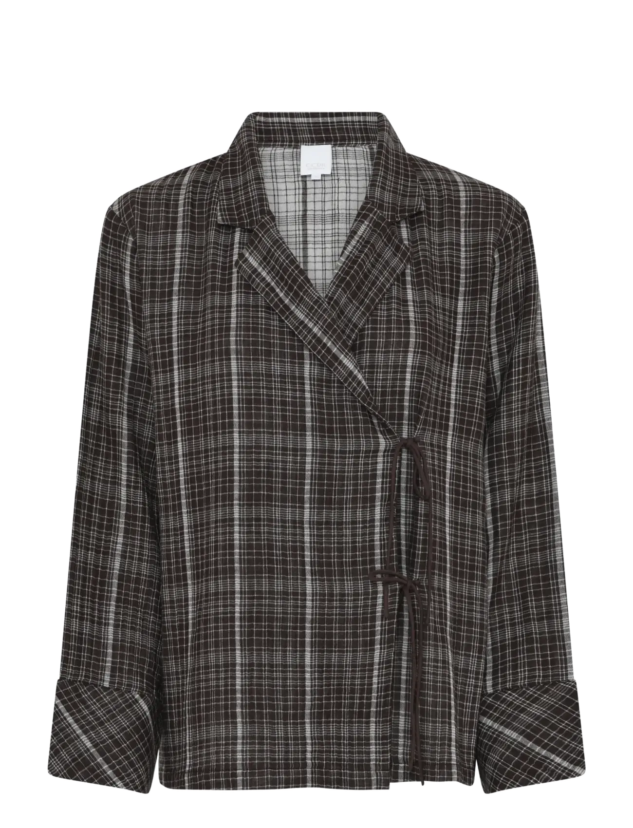 CCDK Copenhagen Nanny Blouse - Toppar - SEAL BROWN CHECK / brown