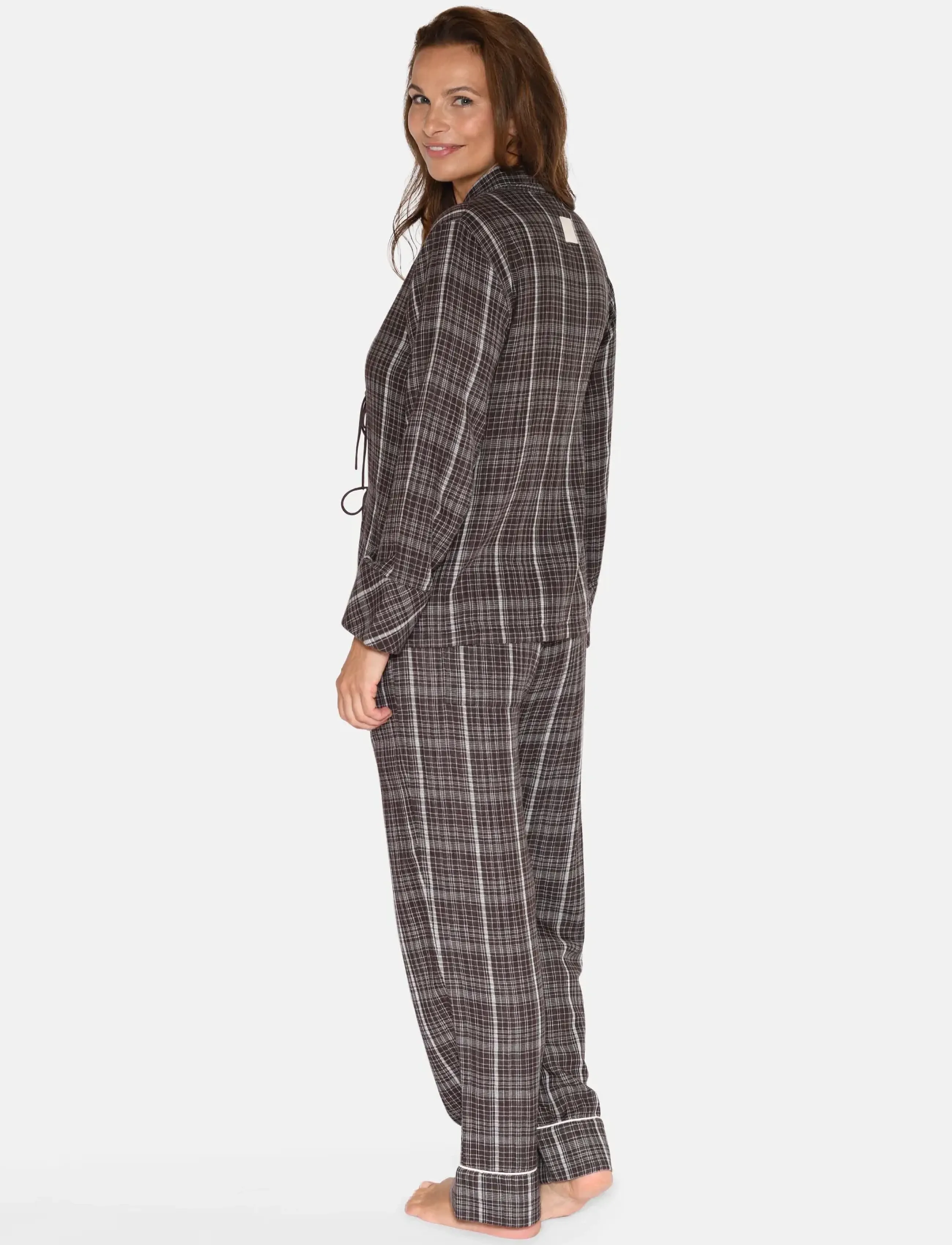 CCDK Copenhagen - Nanny Blouse - women - seal brown check - 3