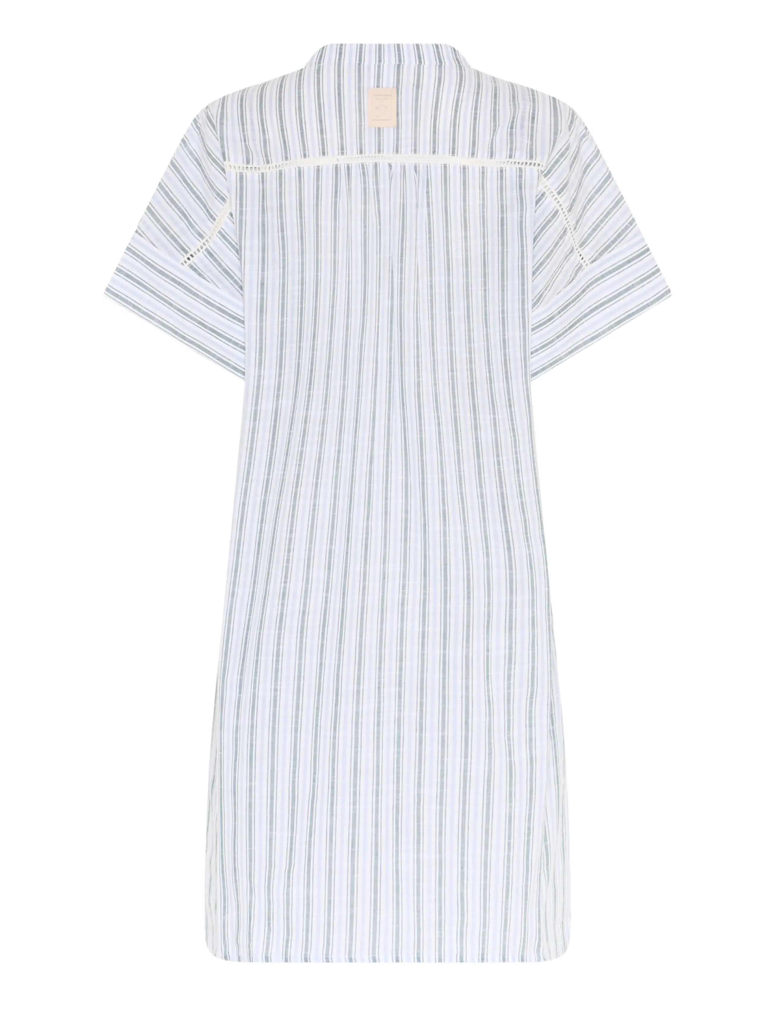 CCDK Copenhagen - Aya Dress - sagebrush green stripe - 2