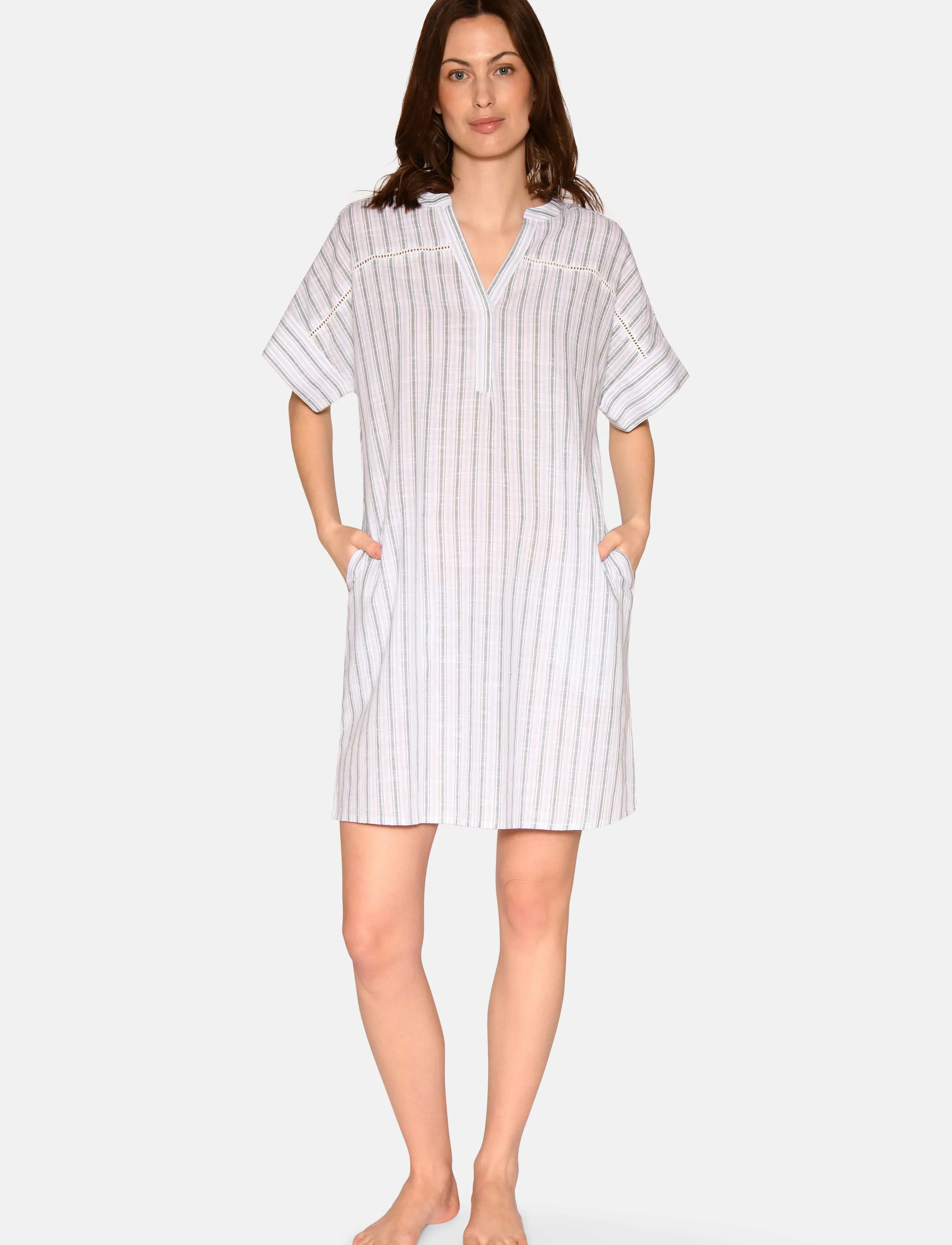 CCDK Copenhagen Aya Dress, S, Night & Loungewear, Khakigrün - Nightdresses, Frauen