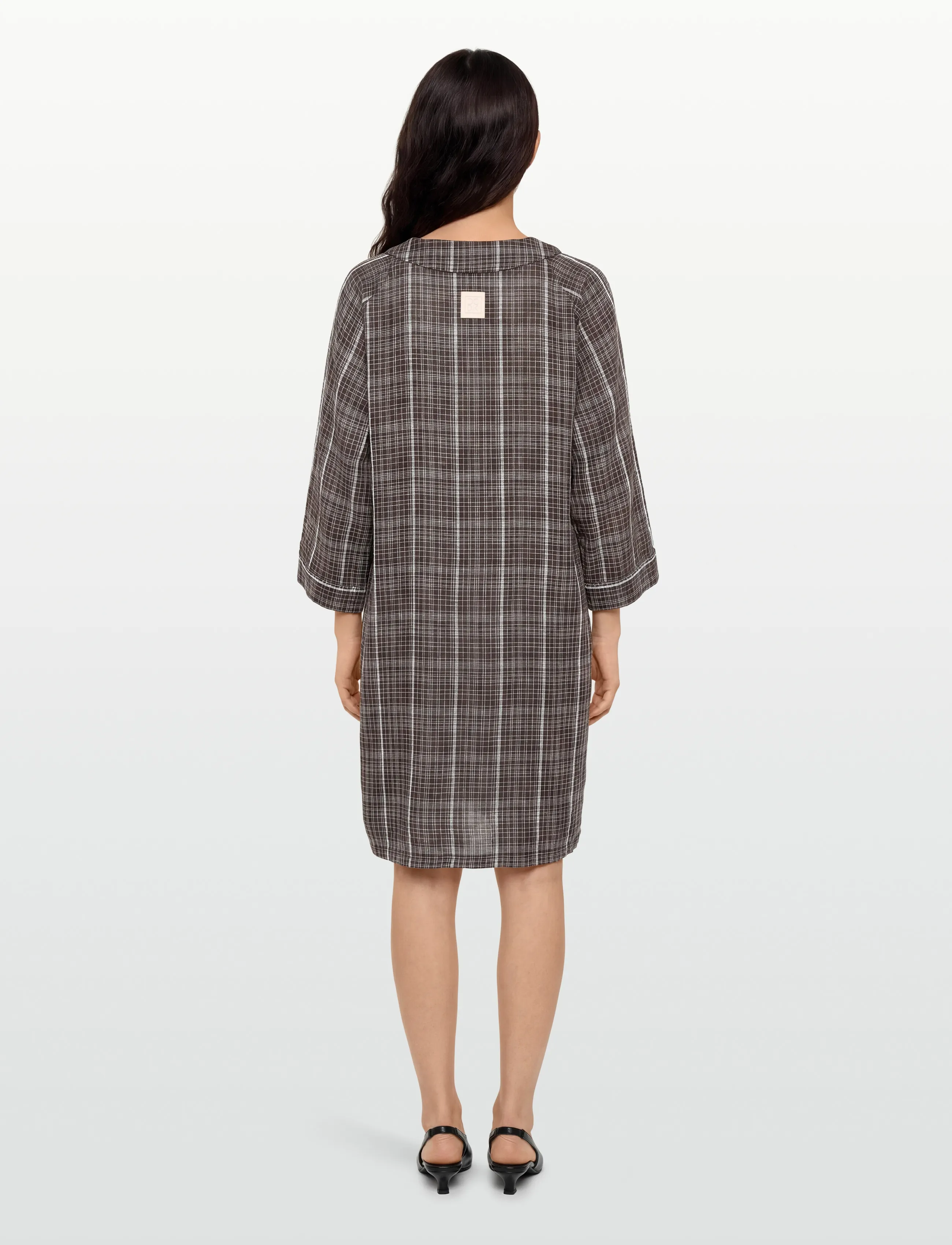 CCDK Copenhagen - Elly Tunic - korta klänningar - seal brown check - 4