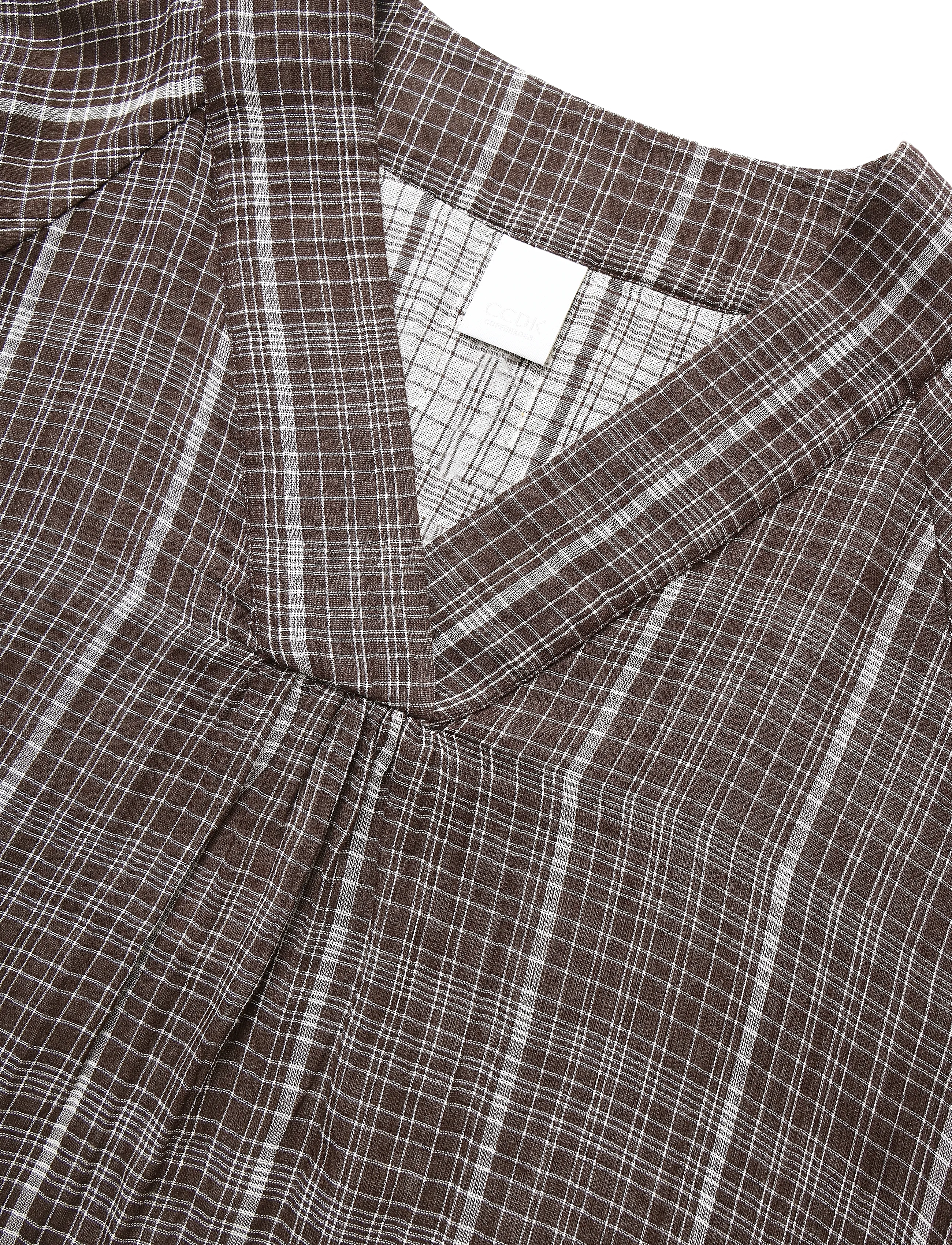 CCDK Copenhagen - Elly Tunic - korta klänningar - seal brown check - 5