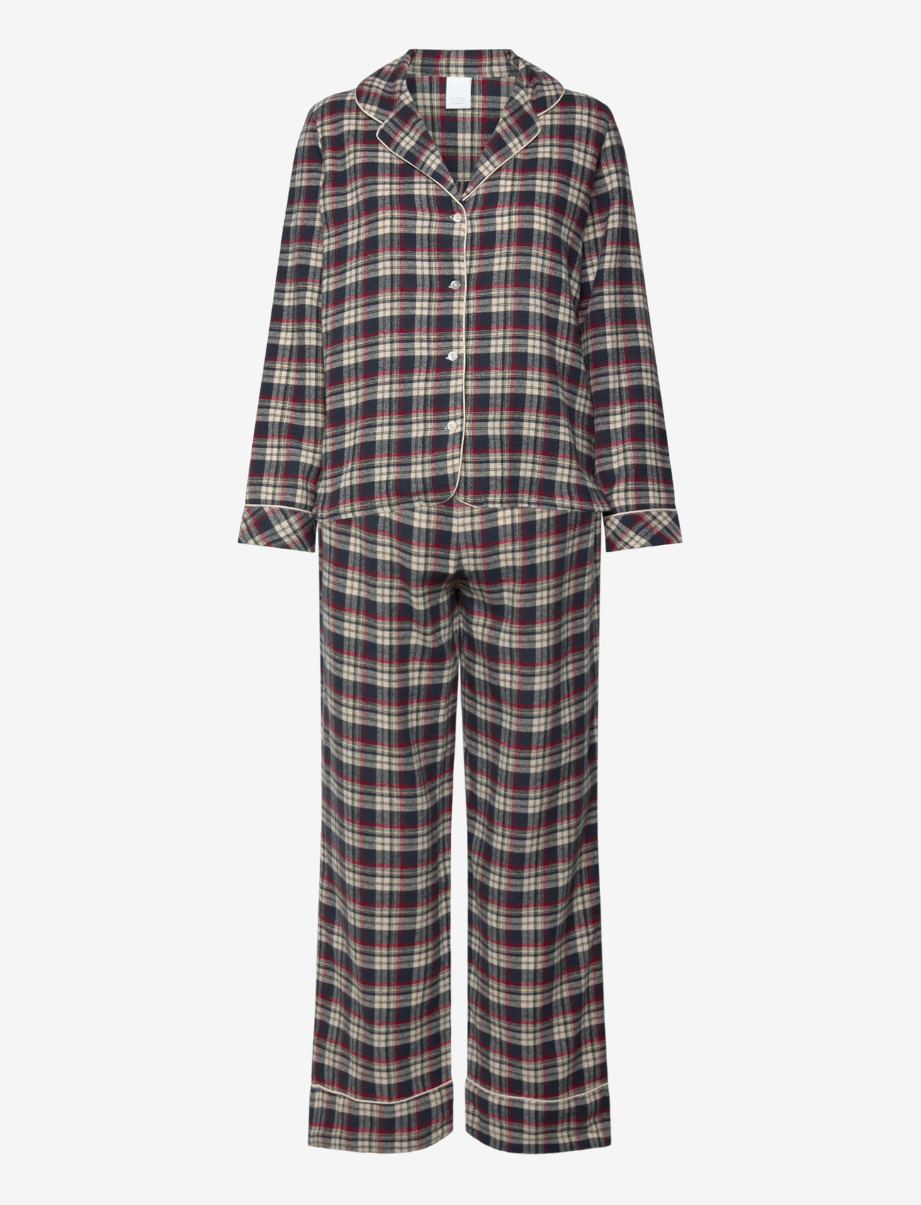 CCDK Copenhagen - Christmas Y/D Check Set - julepyjamas - parisian night - 1
